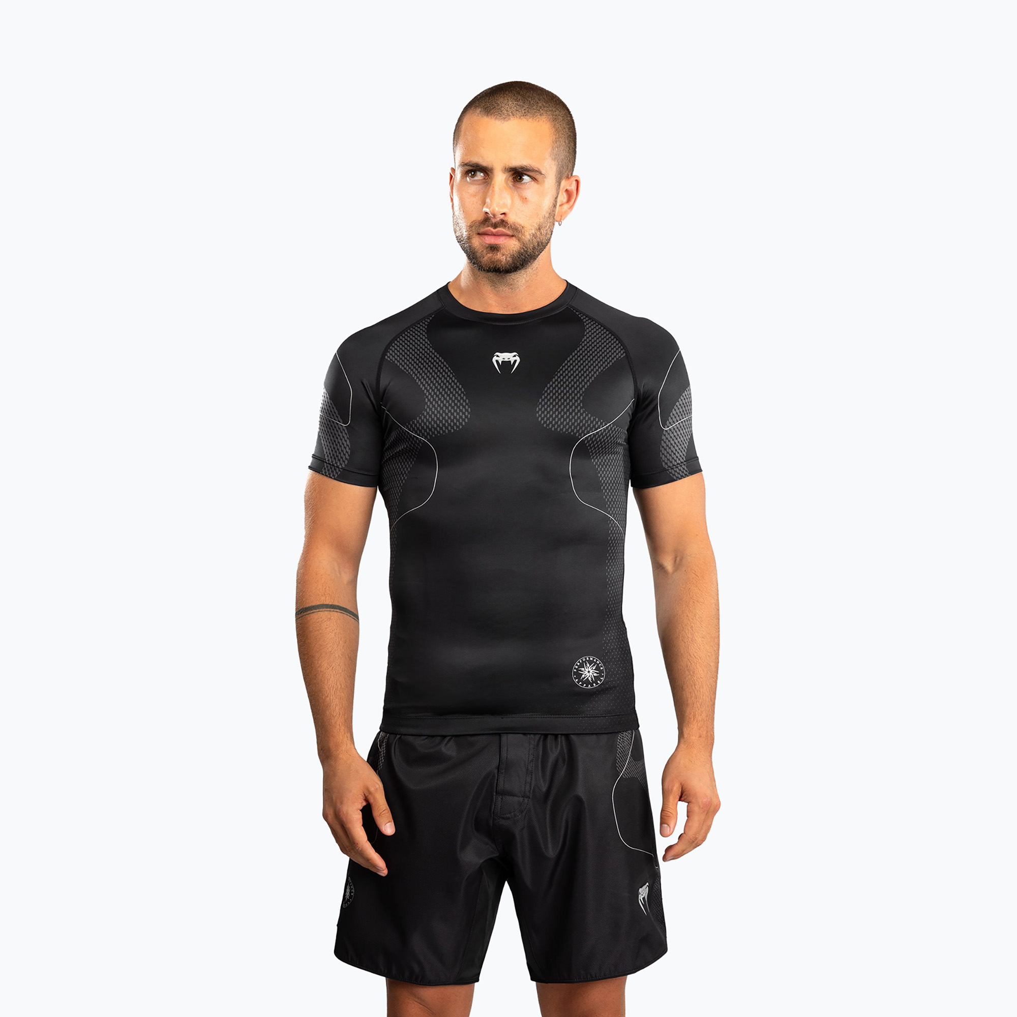 Rashguard męski Venum Nexus black/silver 