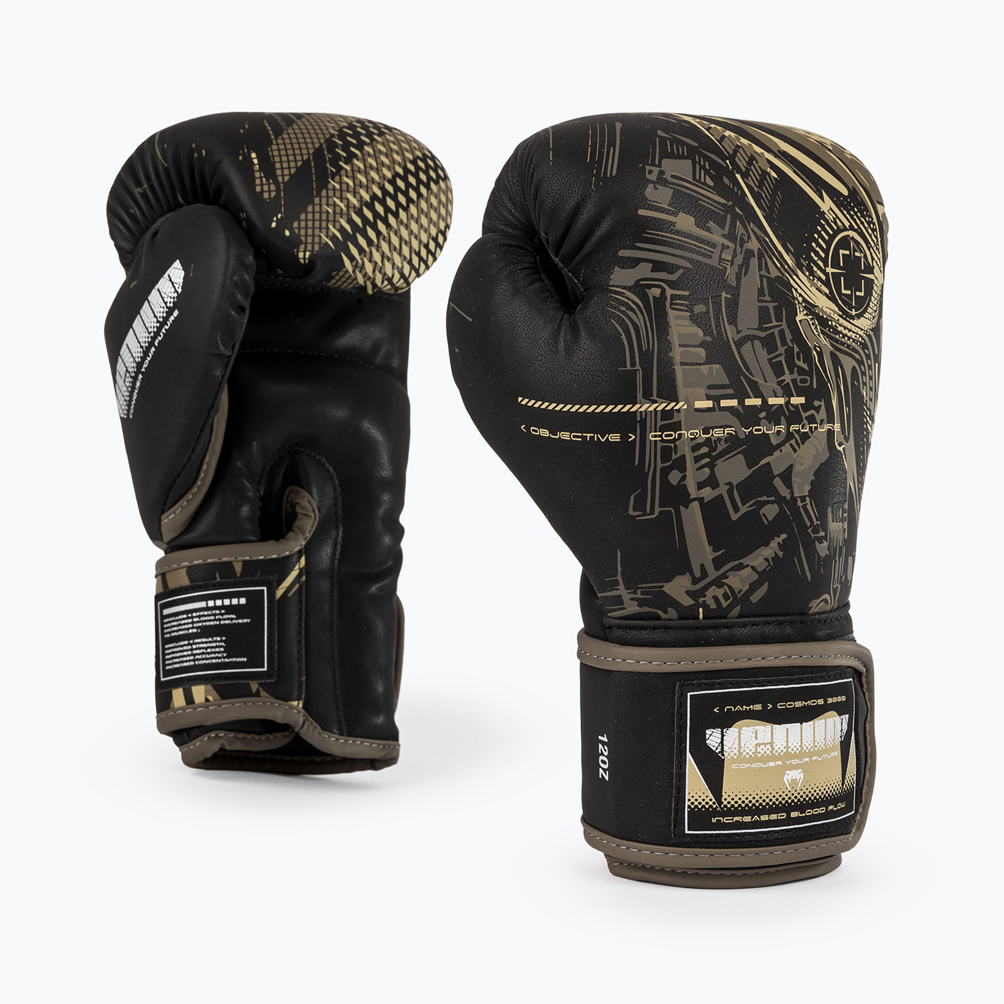 Rękawice bokserskie Venum Invader Boxing black/sand 