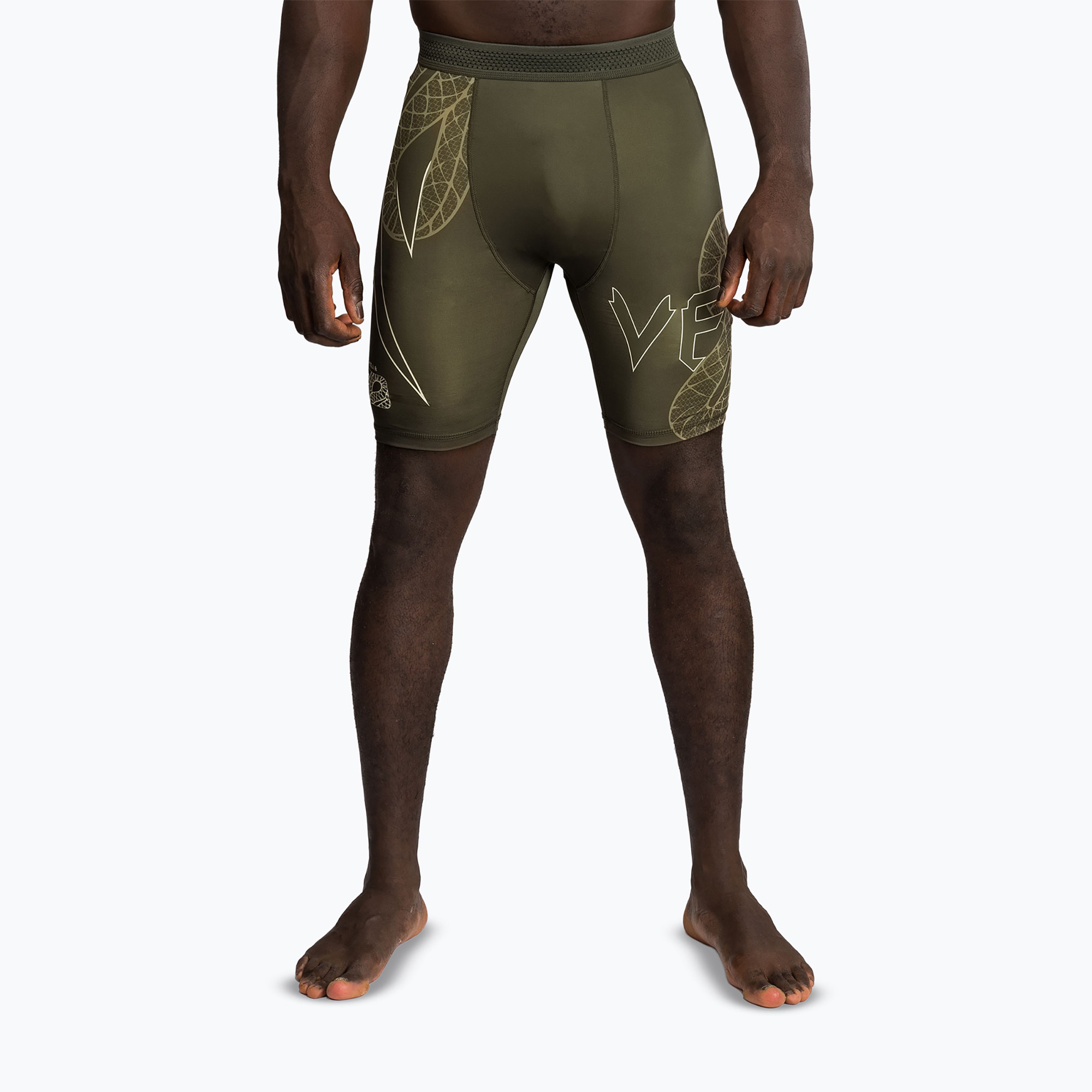 Spodenki treningowe męskie Venum Serpenti Vale Tudo khaki/bronze/ivory 