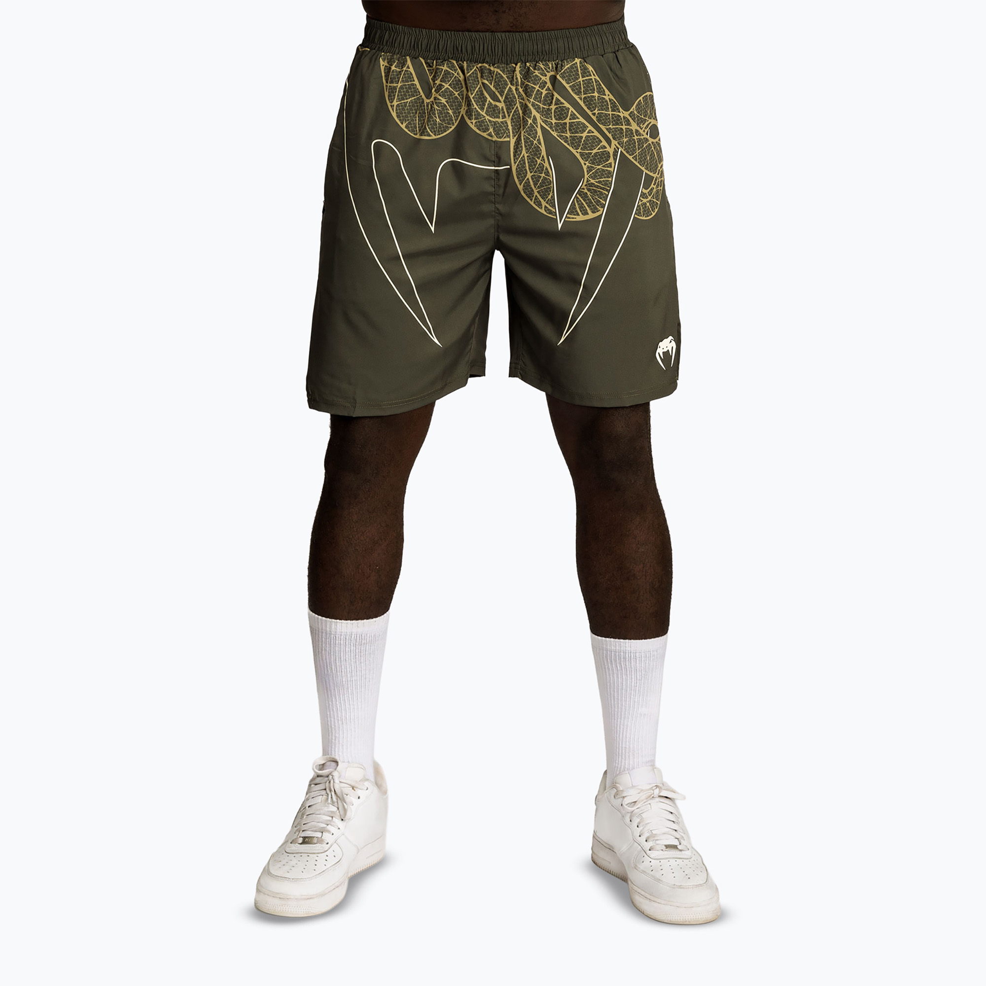 Spodenki treningowe męskie Venum Serpenti Training khaki/bronze/ivory 