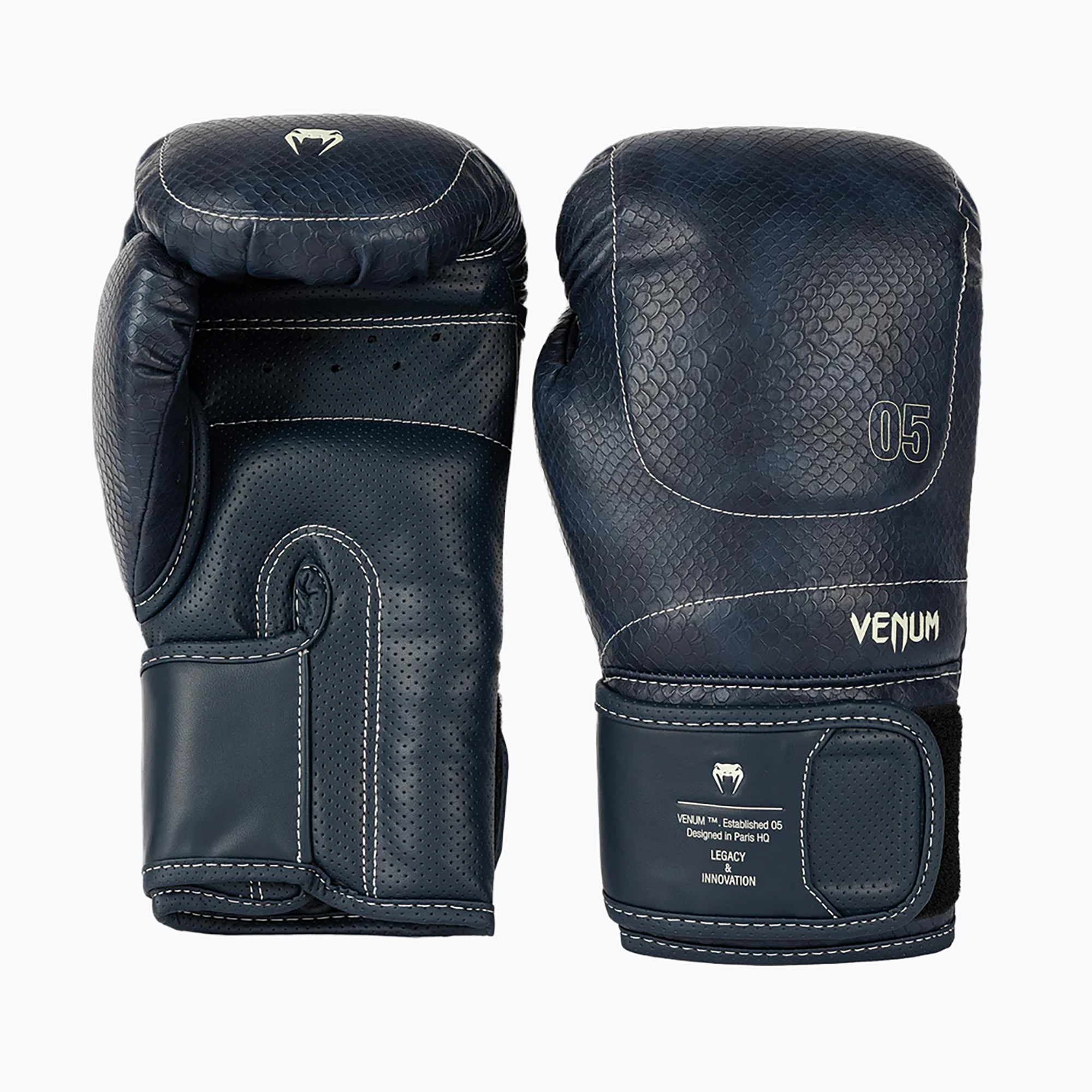 Rękawice bokserskie Venum Impact Evo Scales Boxing midnight blue 