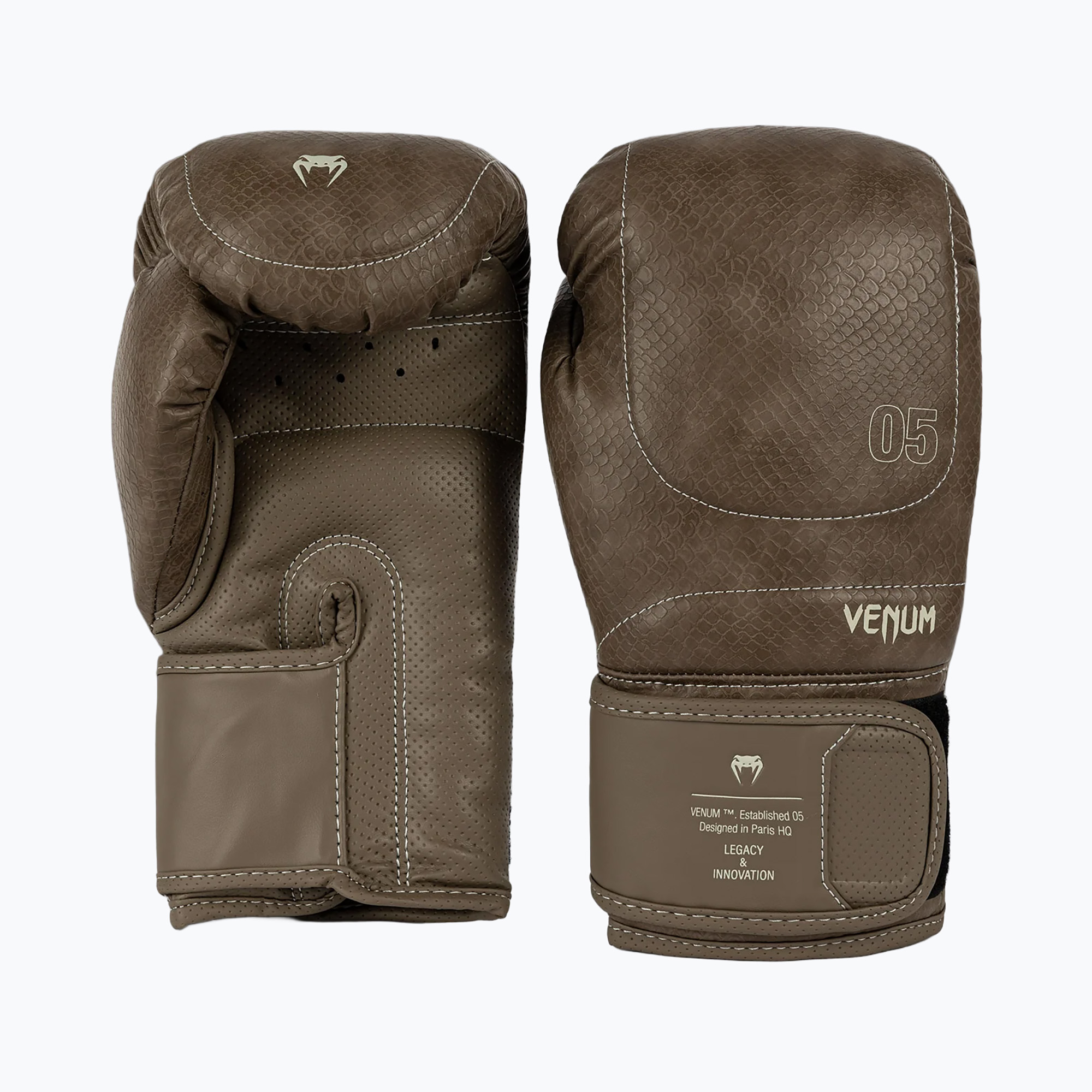 Rękawice bokserskie Venum Impact Evo Scales Boxing brown 