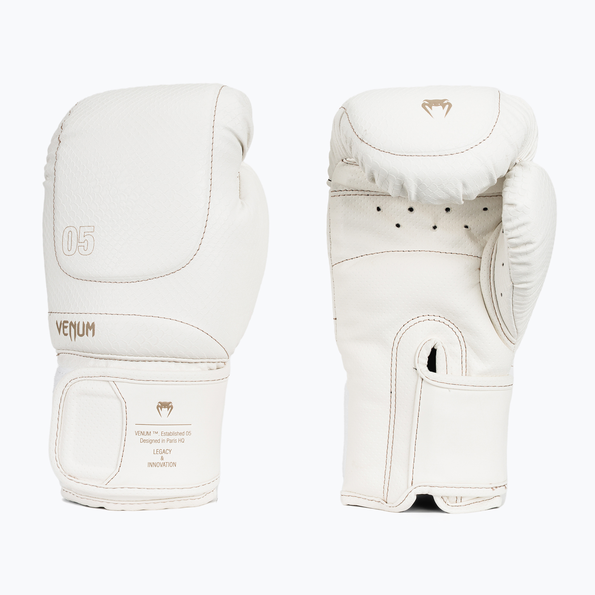Boxerské rukavice Venum Impact Evo Scales Boxing ivory