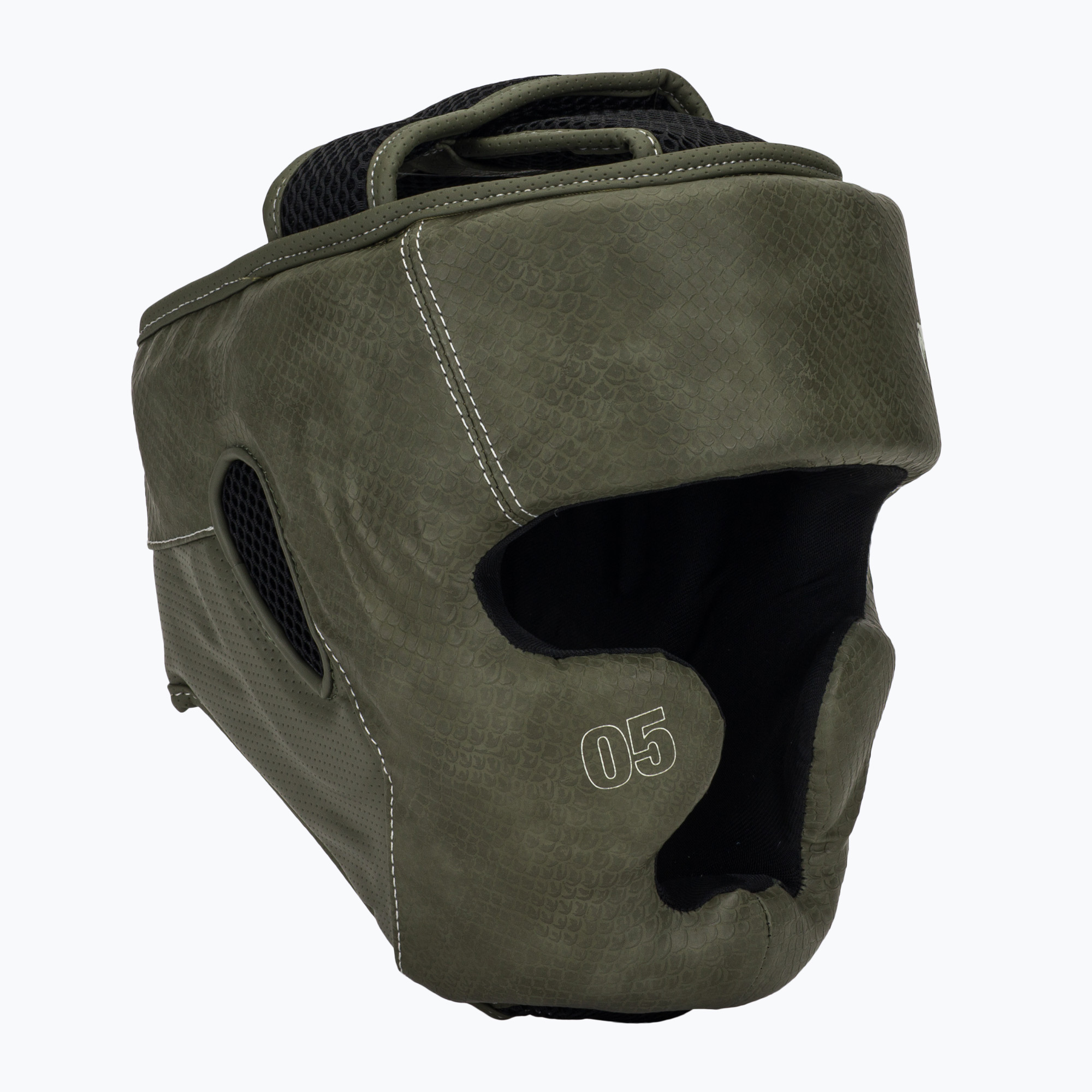 Боксьорска каска Venum Impact Evo Scales Headgear army green