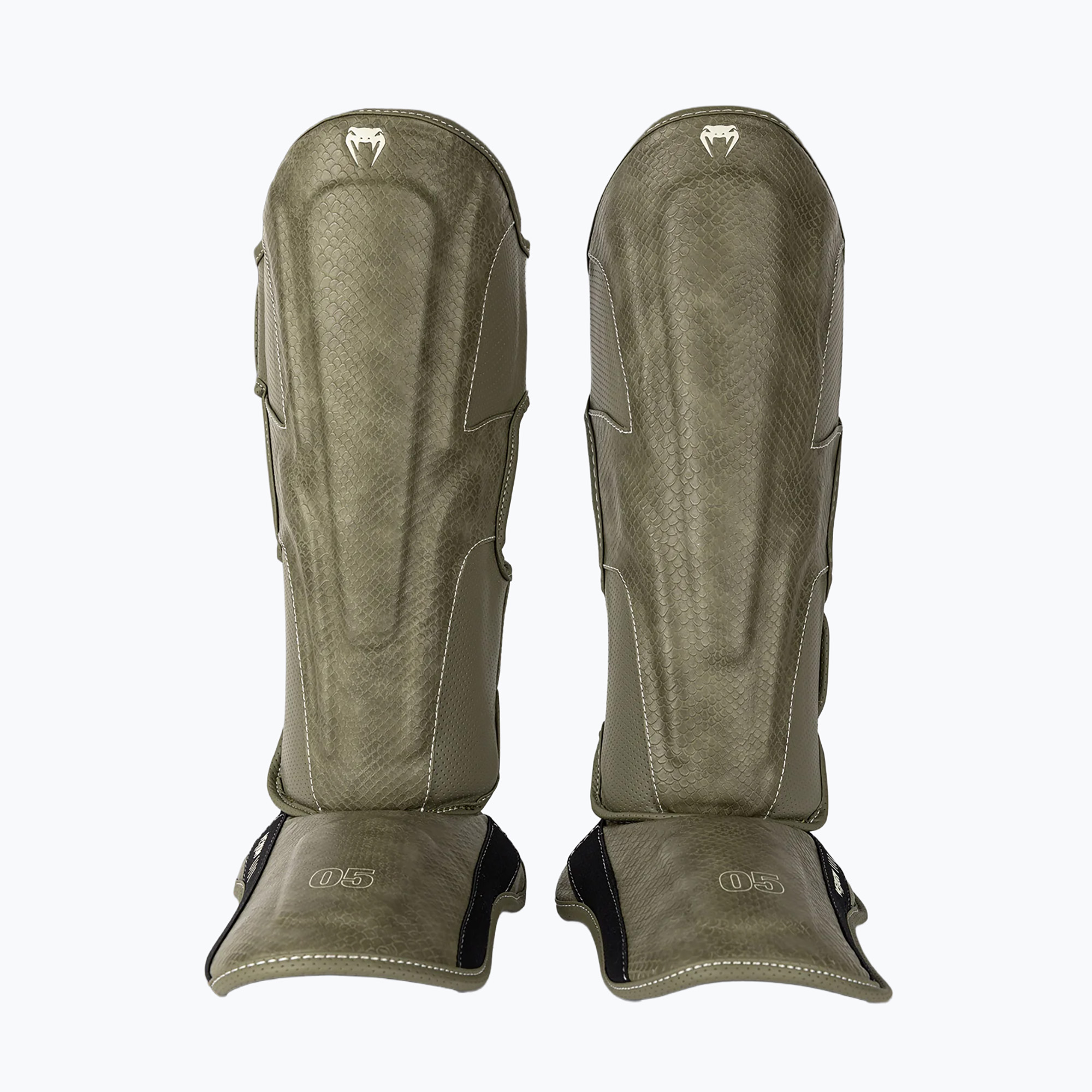 Ochraniacze do piszczeli i stóp Venum Impact Evo Scales Shinguards army green 