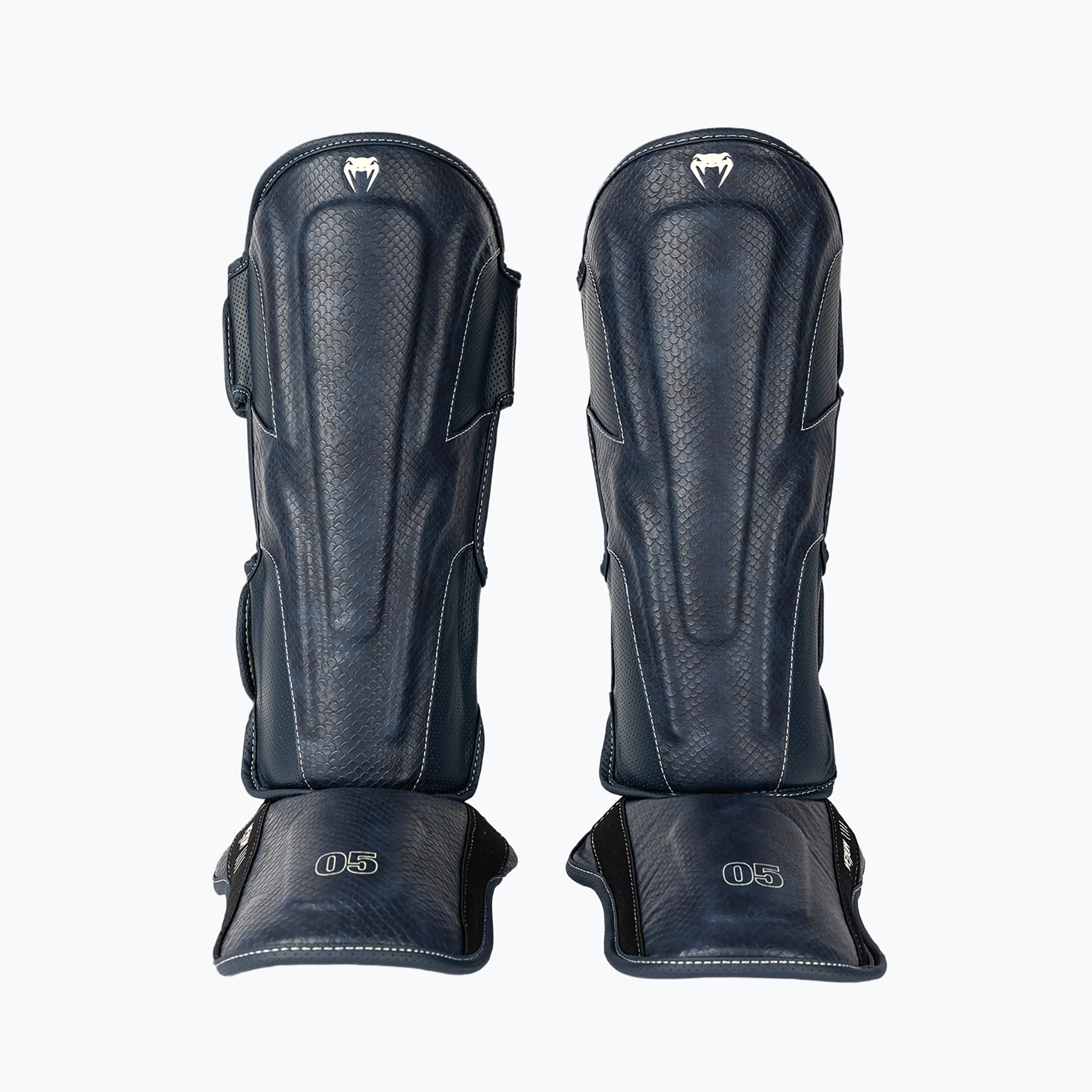 Ochraniacze do piszczeli i stóp Venum Impact Evo Scales Shinguards midnight blue 