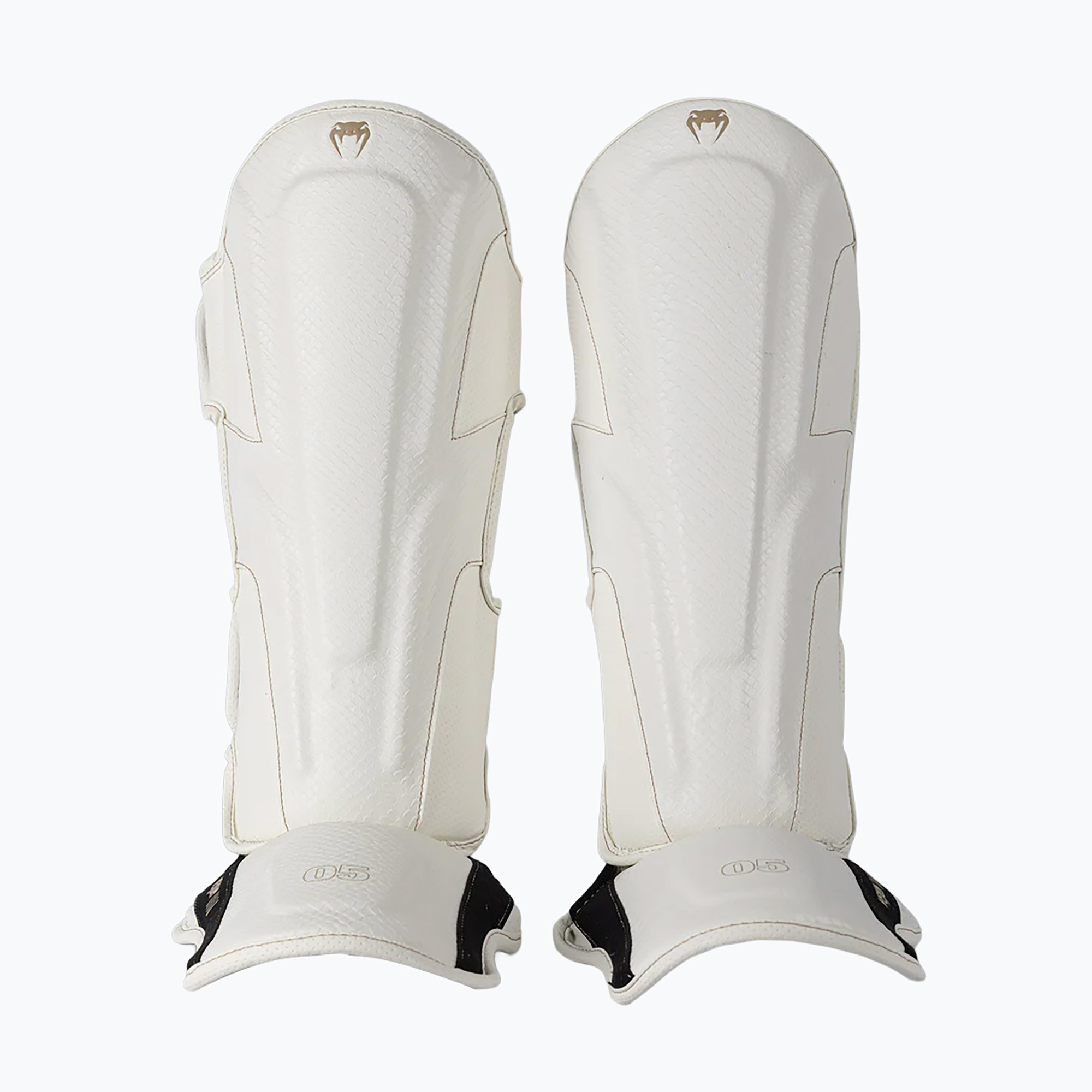 Ochraniacze do piszczeli i stóp Venum Impact Evo Scales Shinguards ivory 