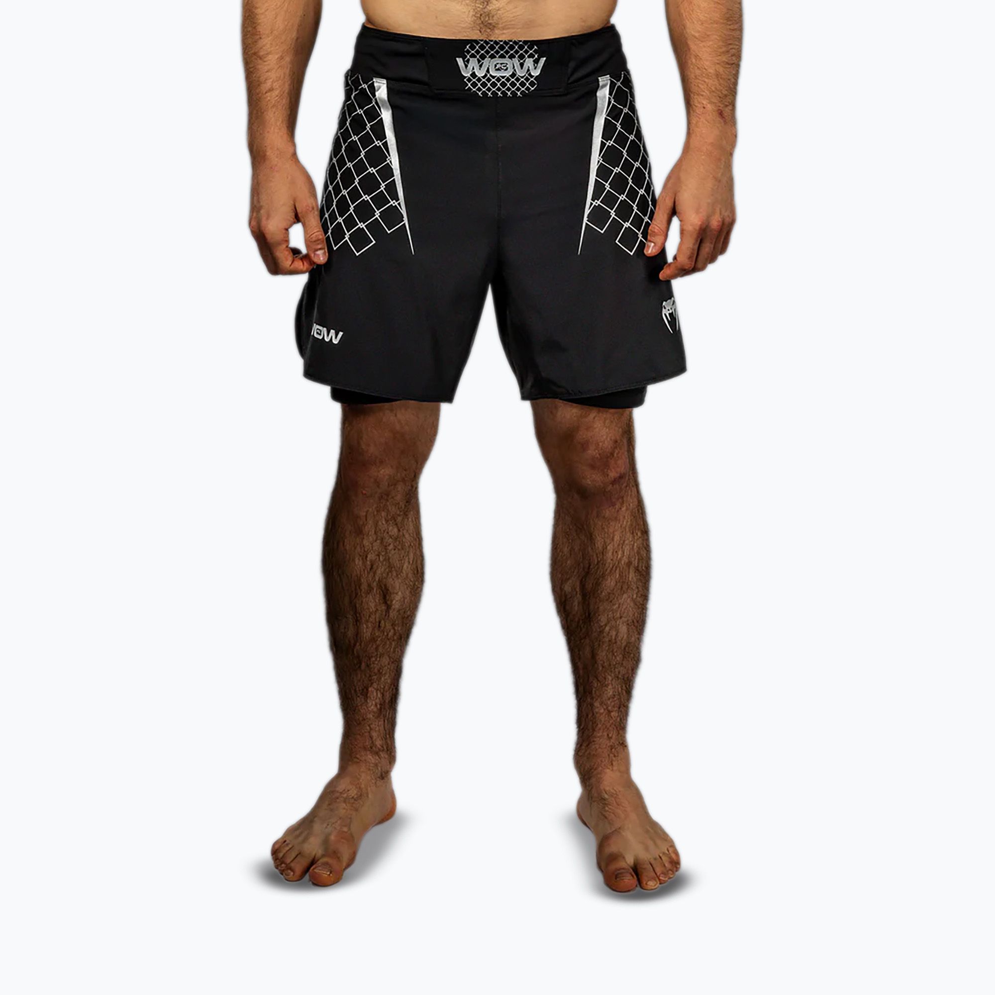 Spodenki treningowe męskie Venum X WOW FC black/silver grey 