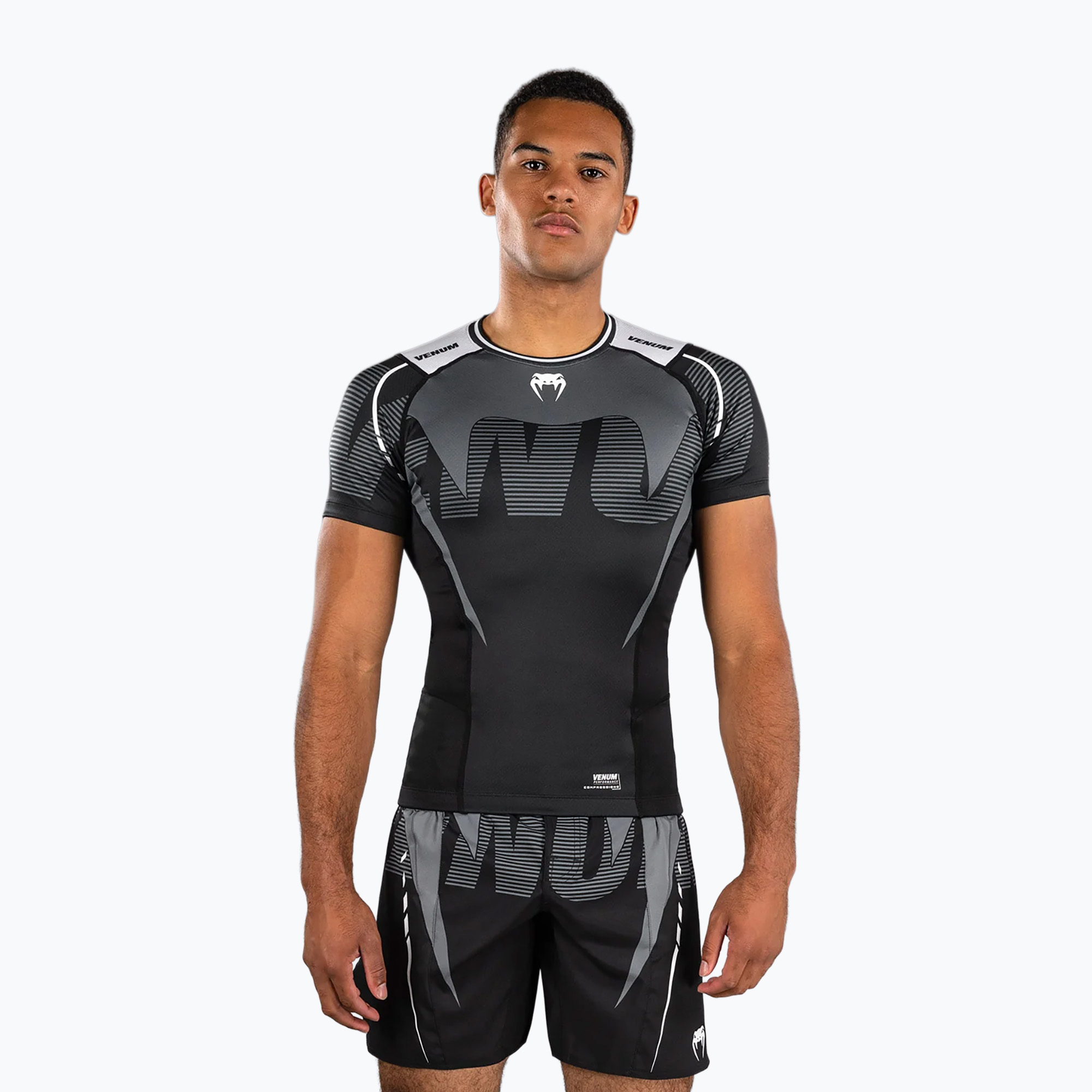 Rashguard męski Venum Adrenaline Rashguard black/silver grey 