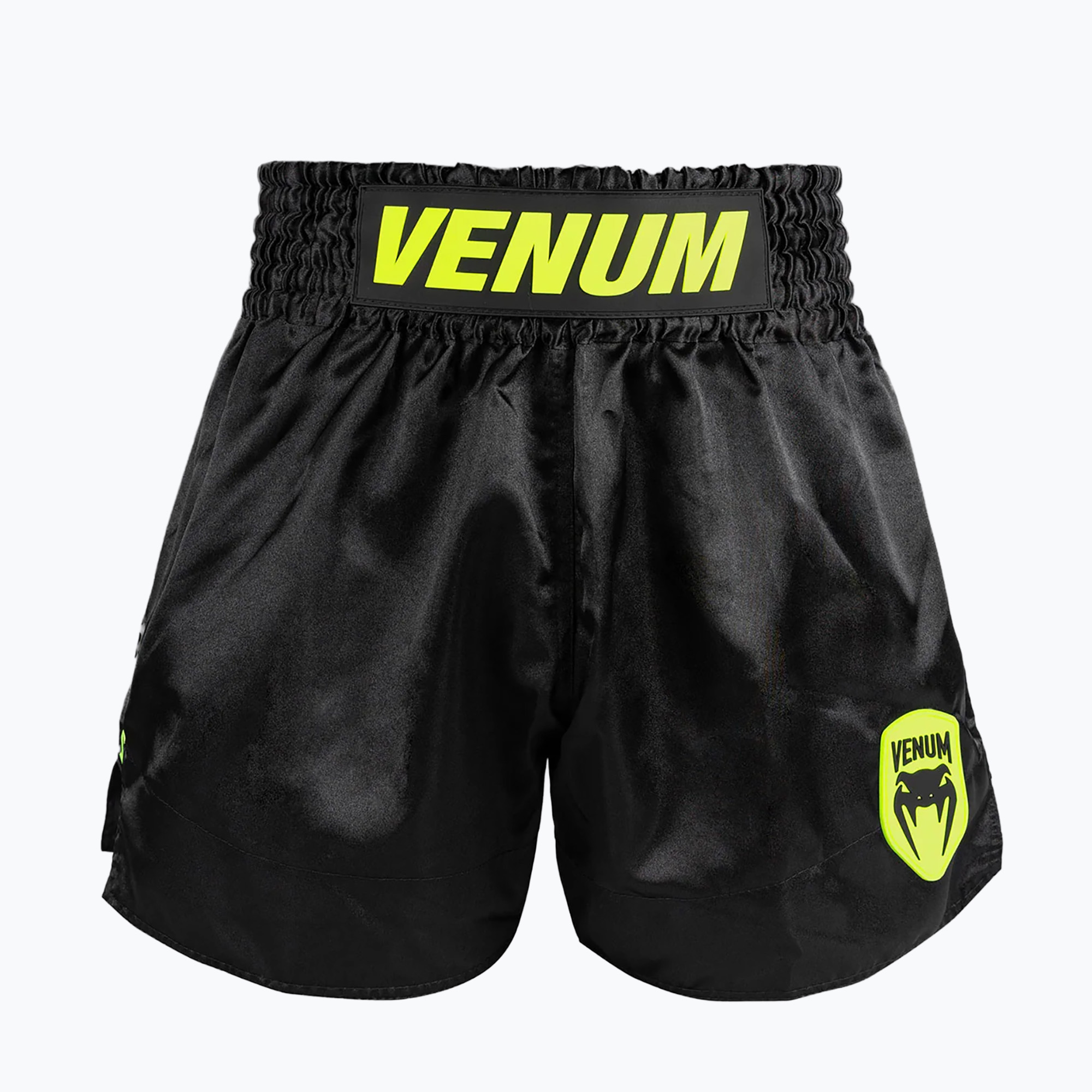 Spodenki treningowe męskie Venum Classic Evo Muay Thai black/neon yellow 