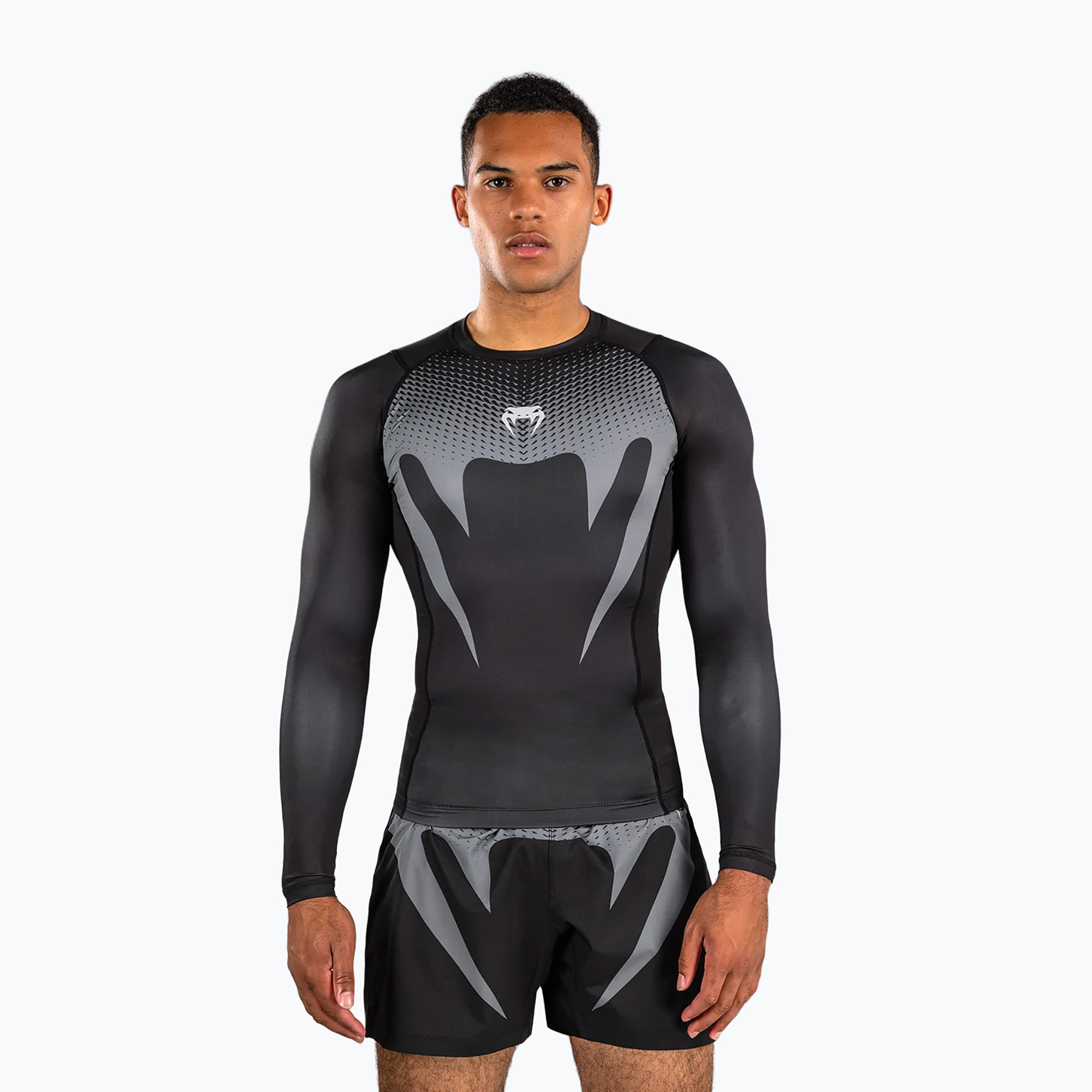 Roshguard longsleeve męski Venum No Gi Rashguards black/silver grey