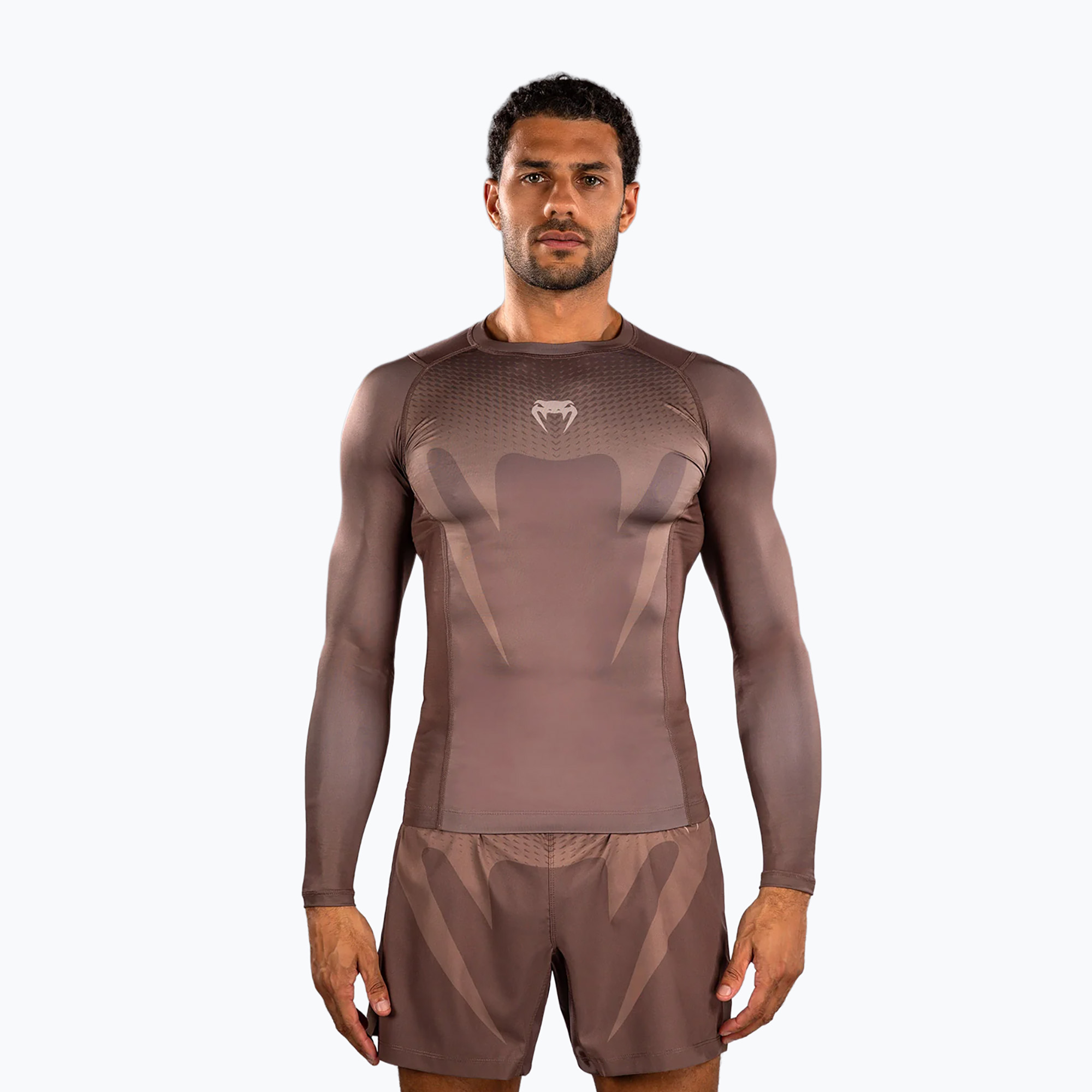 Roshguard longsleeve męski Venum No Gi Rashguards chocolate brown