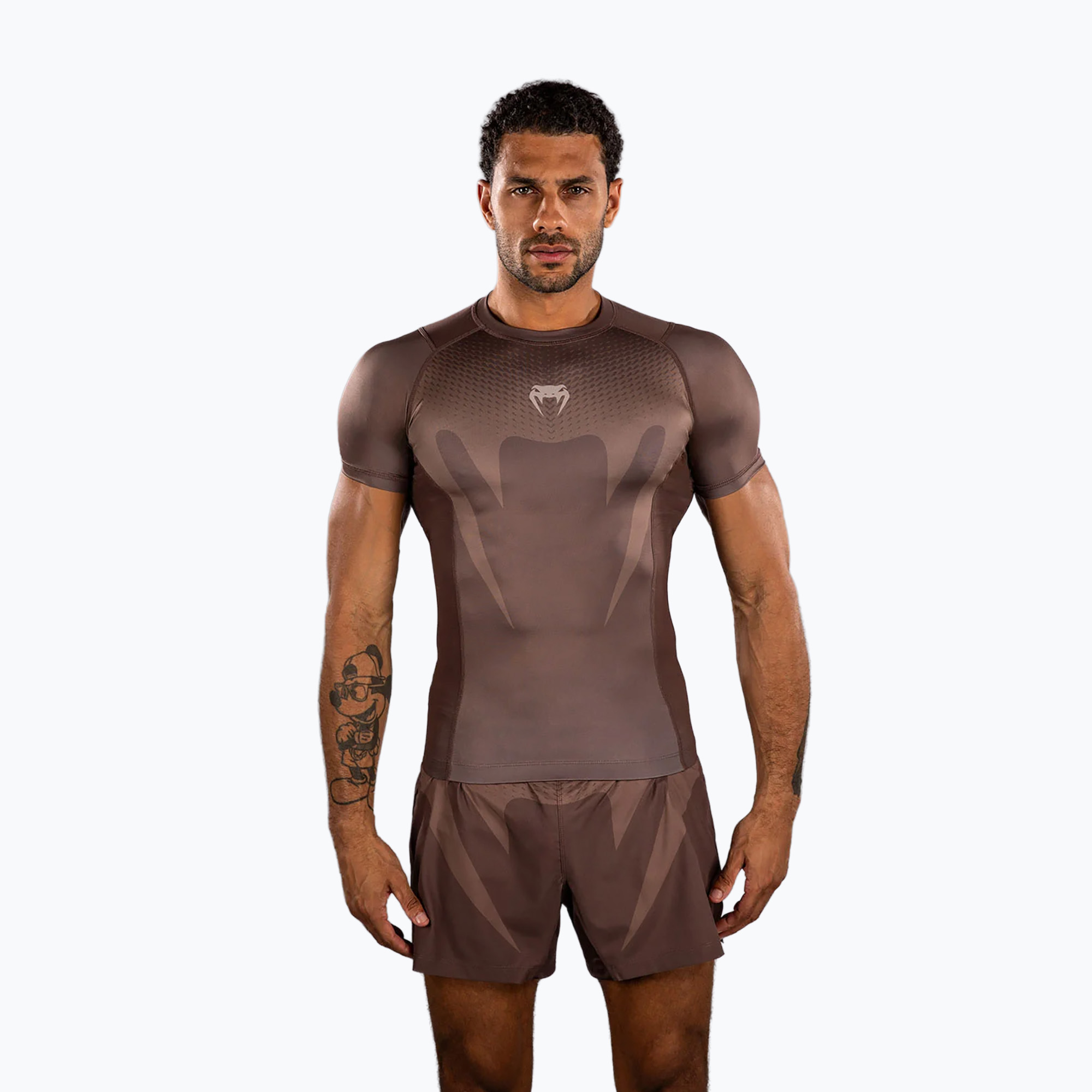 Roshguard męski Venum No Gi Rashguards chocolate brown