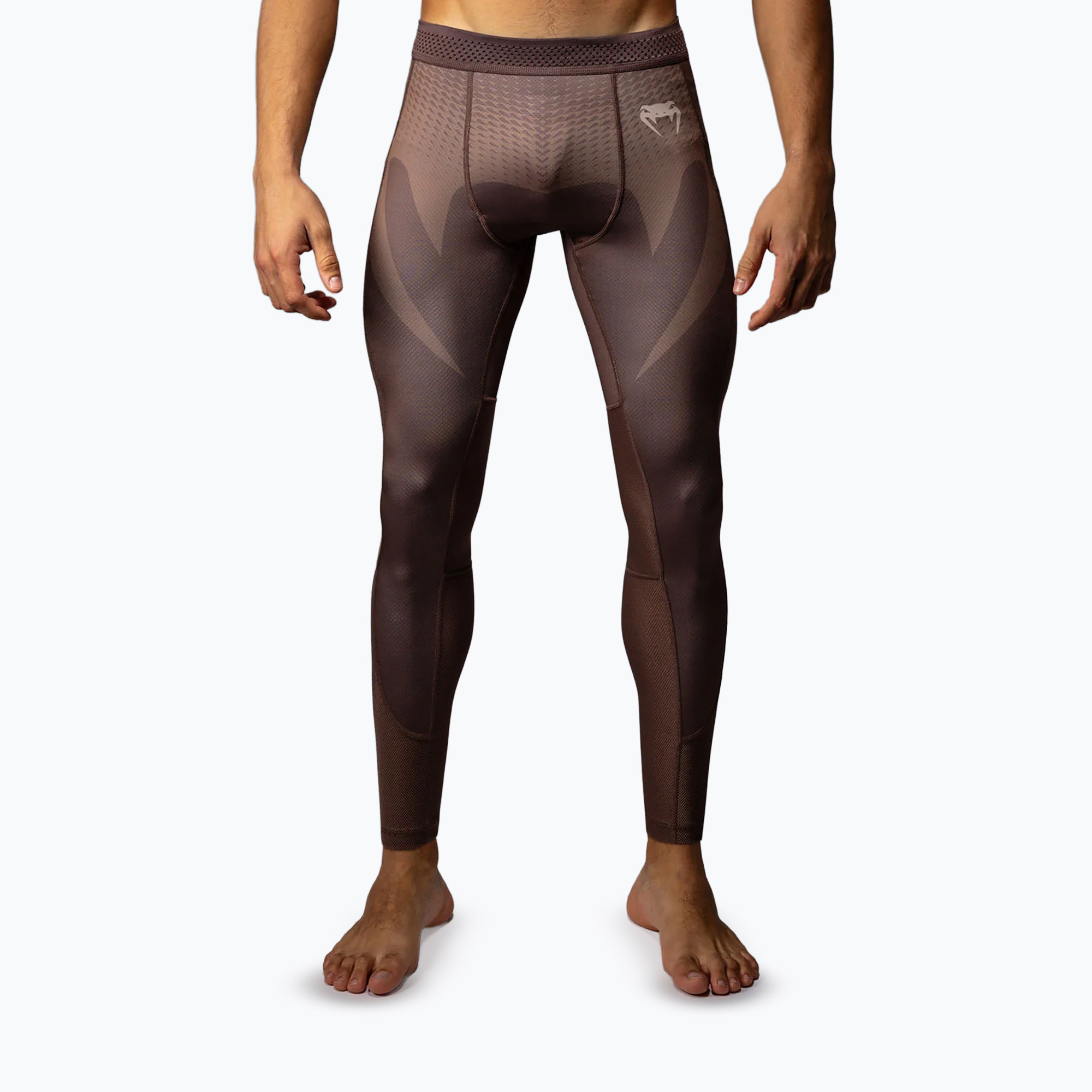 Legginsy treningowe meskie Venum No Gi Spats chocolate brown
