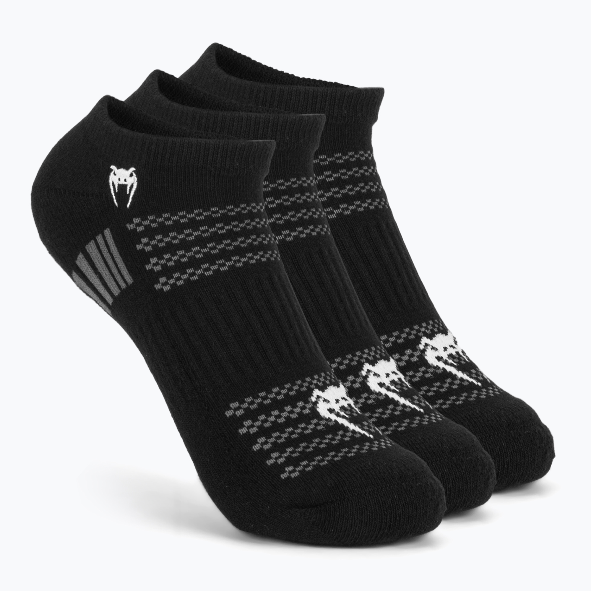 Ponožky Venum Vector No-Show 3 páry black/grey