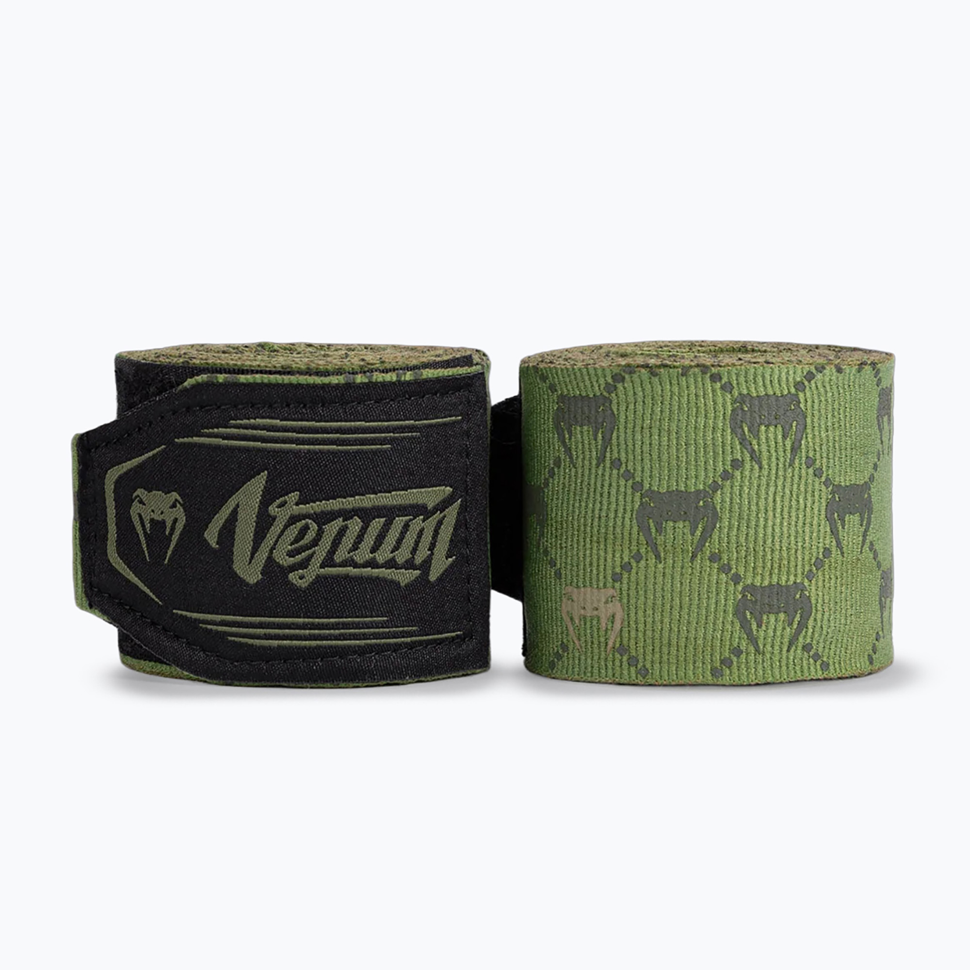Боксови бандажи Venum Monogram Hand Wraps Advanced 400 cm khaki