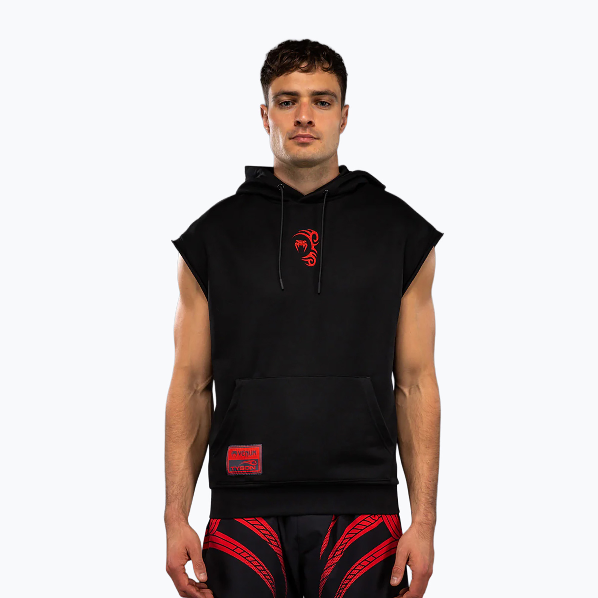 Bluza męska Venum x Mike Tyson Tiger Sleeveless Hoodie deep black/intense red 
