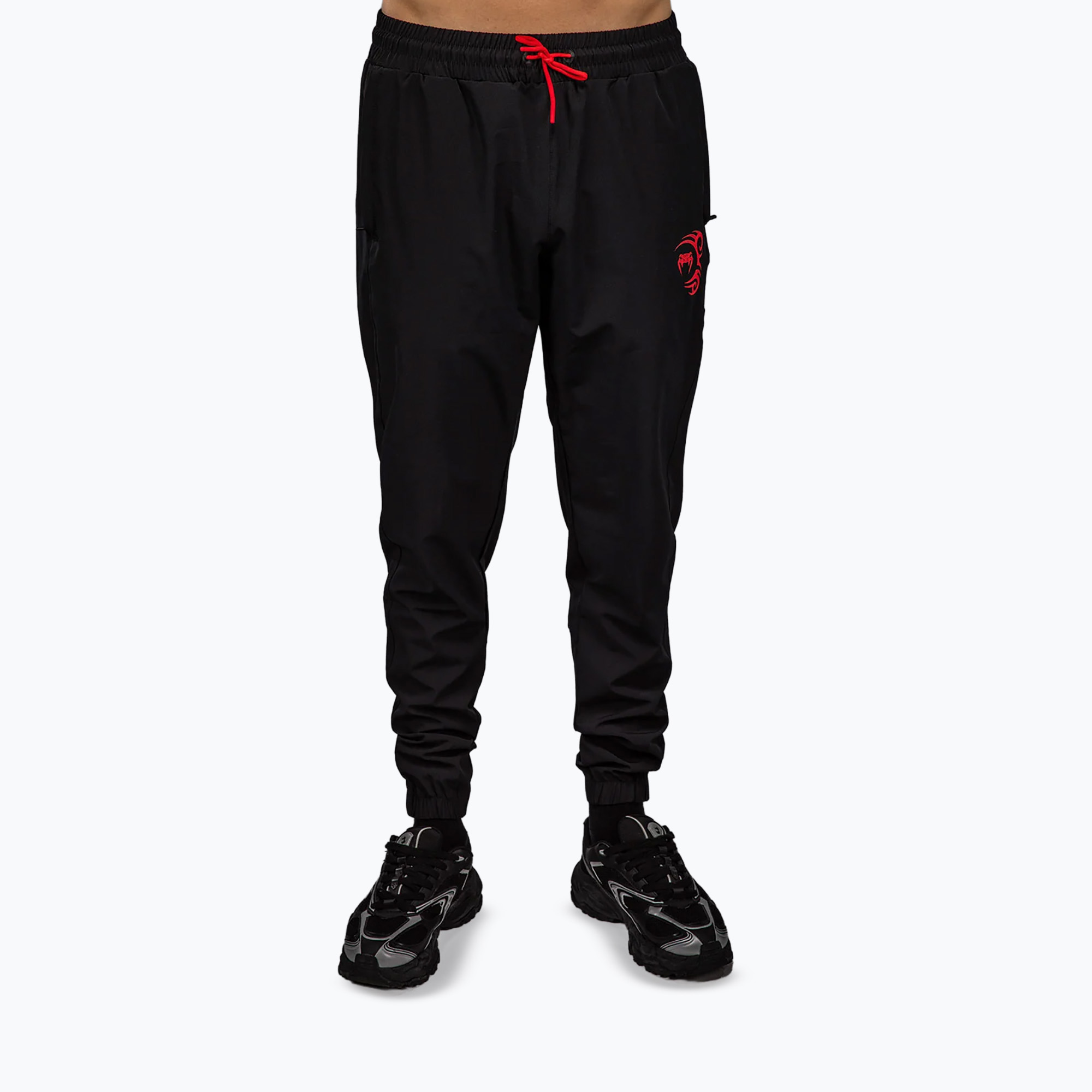 Spodnie treningowe męskie Venum x Mike Tyson Tiger Joggers deep black/intense red