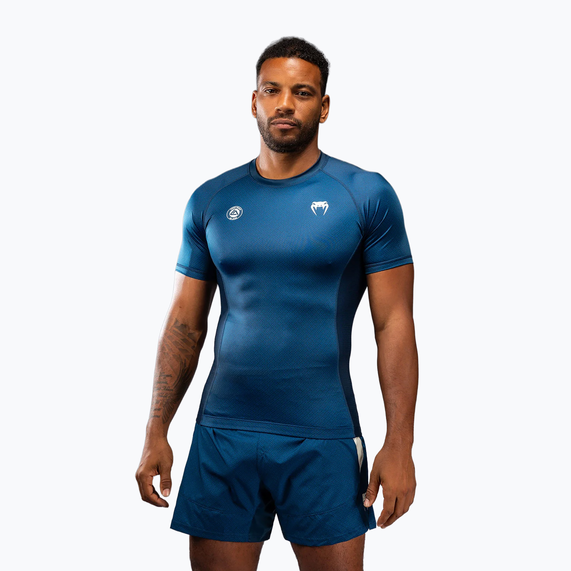 Rashguard męski Venum Roger Gracie Academy blue 