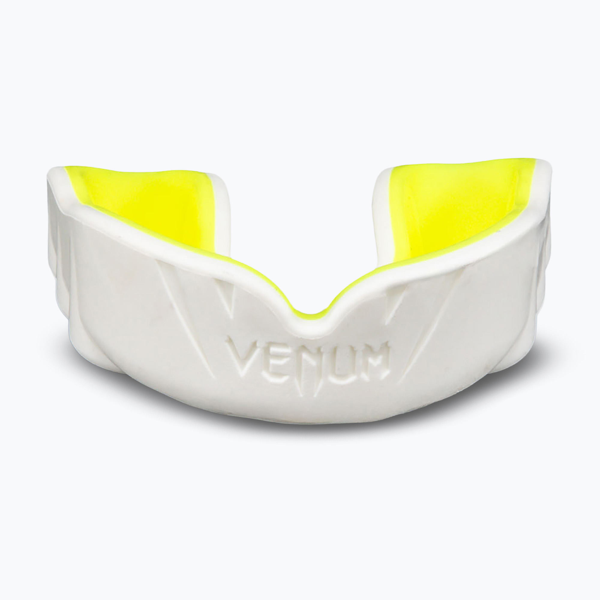 Единичен протектор за уста Venum Challenger white/yellow