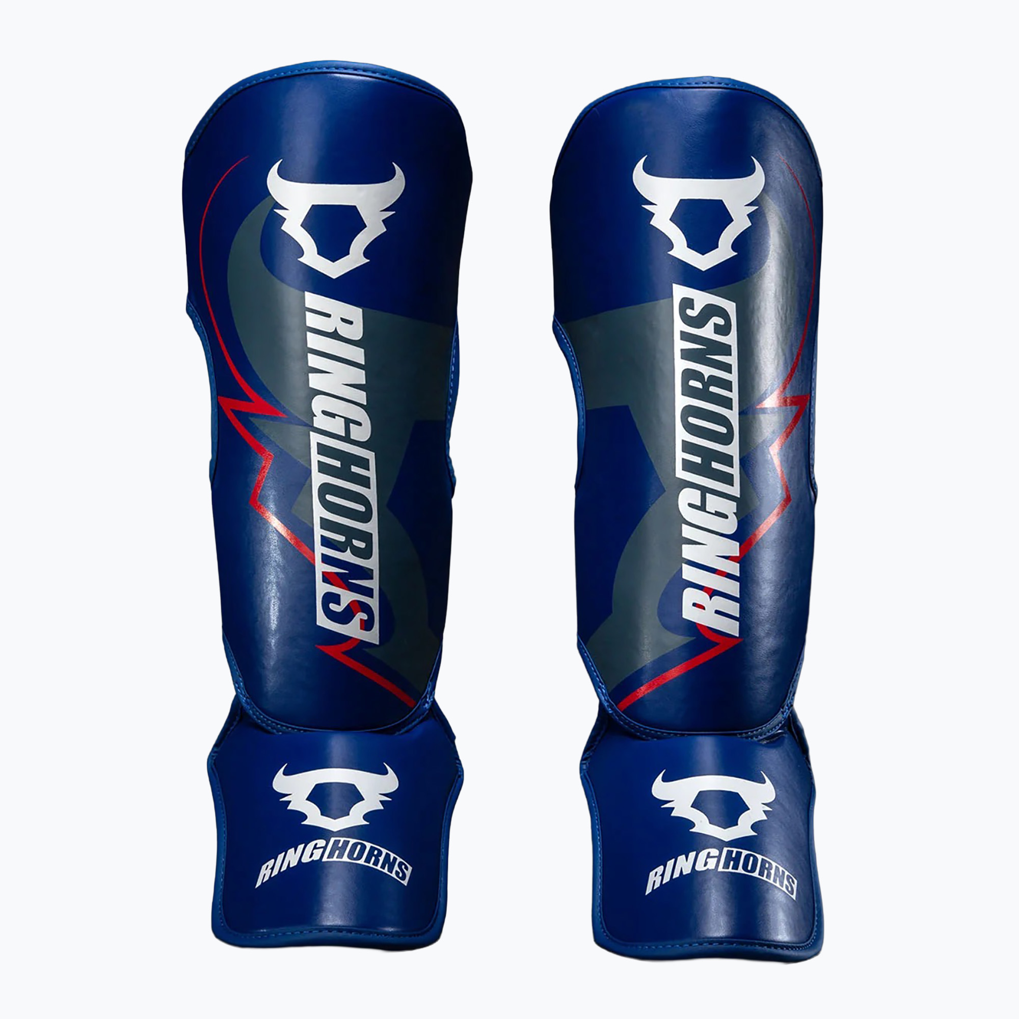 Протектори за пищяли и стъпала Venum Ringhorns Charger Shin navy blue/red