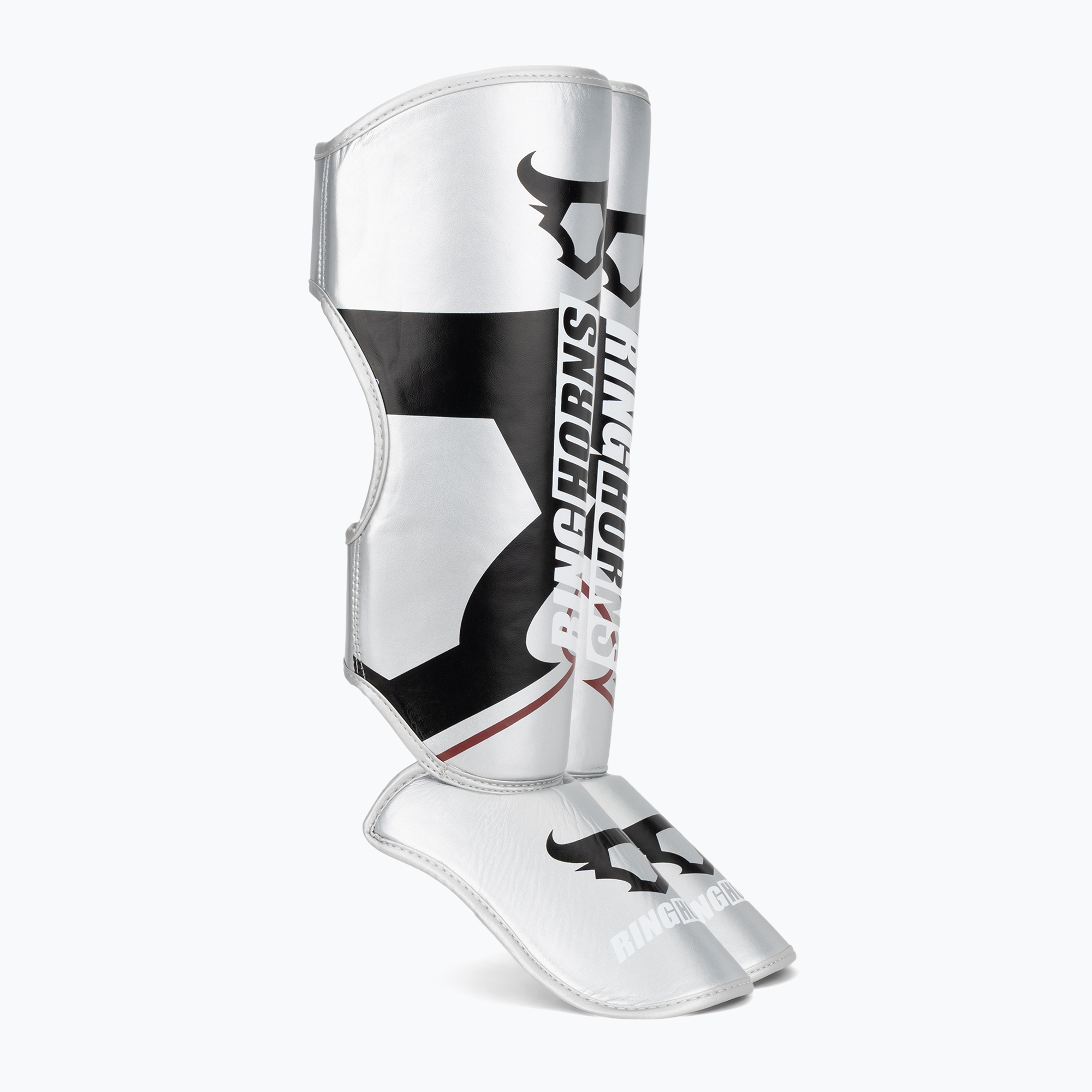 Chrániče holení a chodidiel Venum Ringhorns Charger Shin silver/black