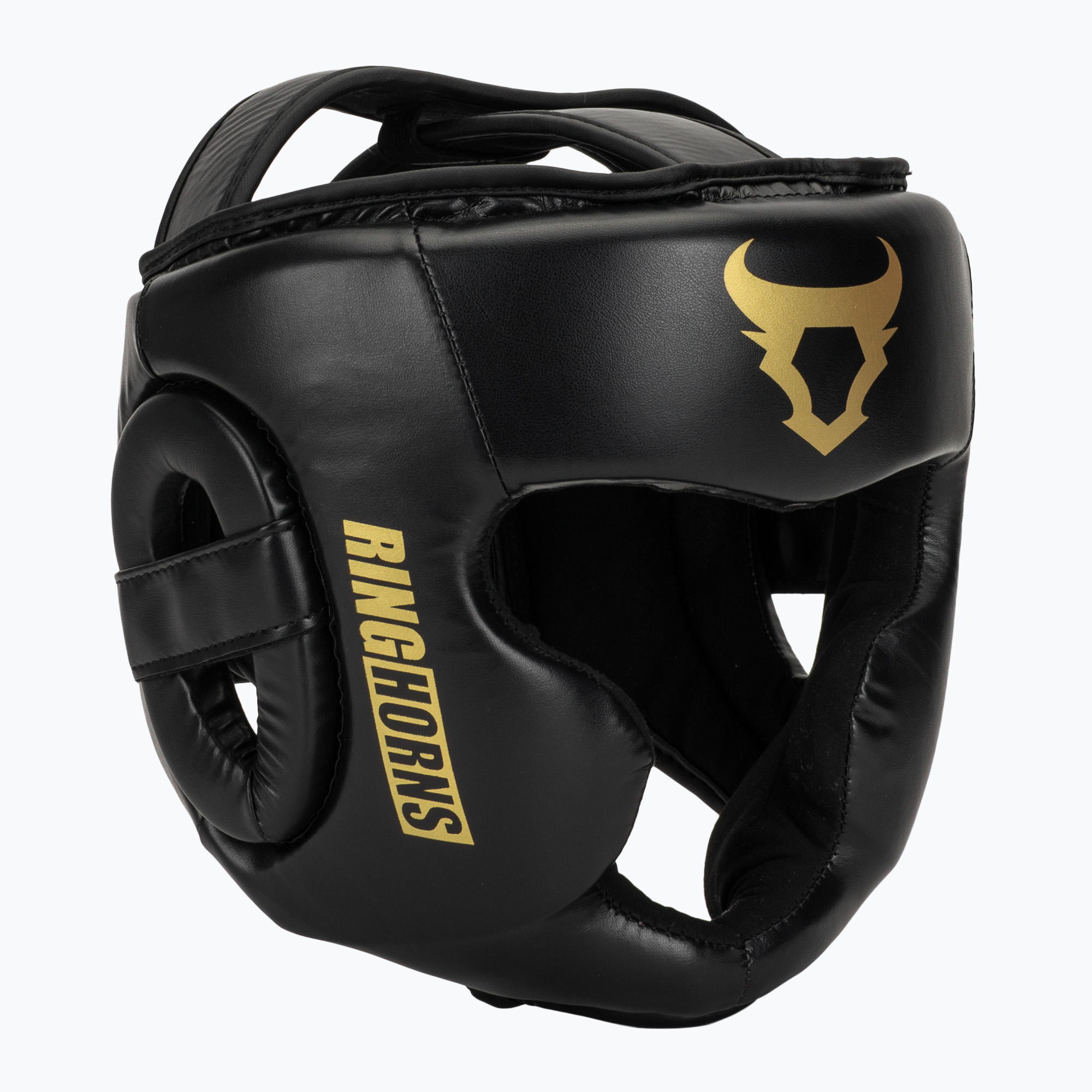 Боксова каска Venum Ringhorns Charger Headgear black/gold