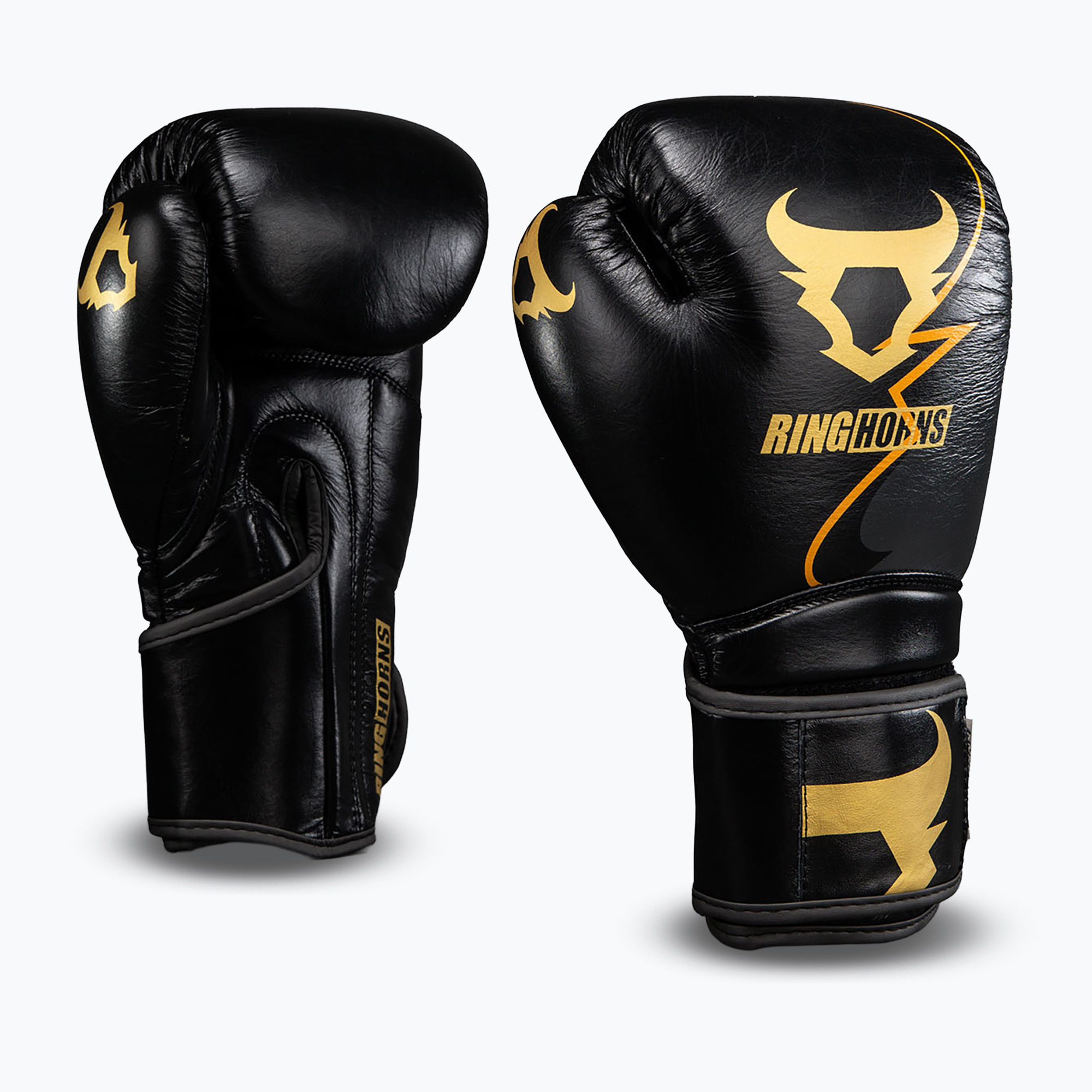 Боксови ръкавици Venum Ringhorns Charger Boxing black/gold