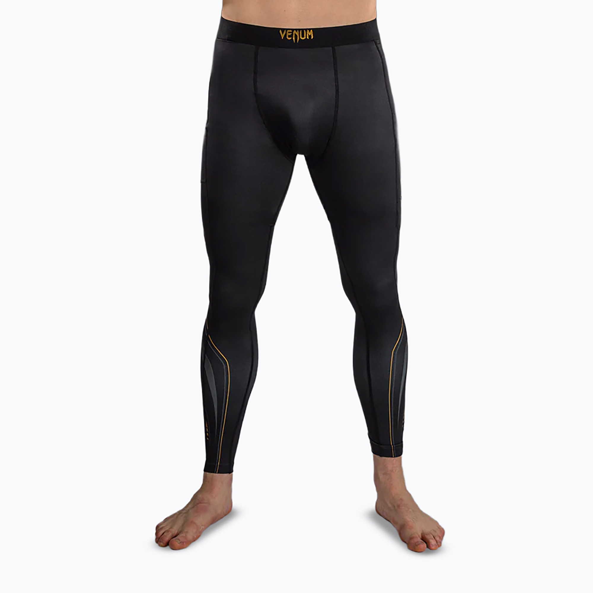 Colanți de antrenament pentru bărbați Venum Streamline Spats black/gold