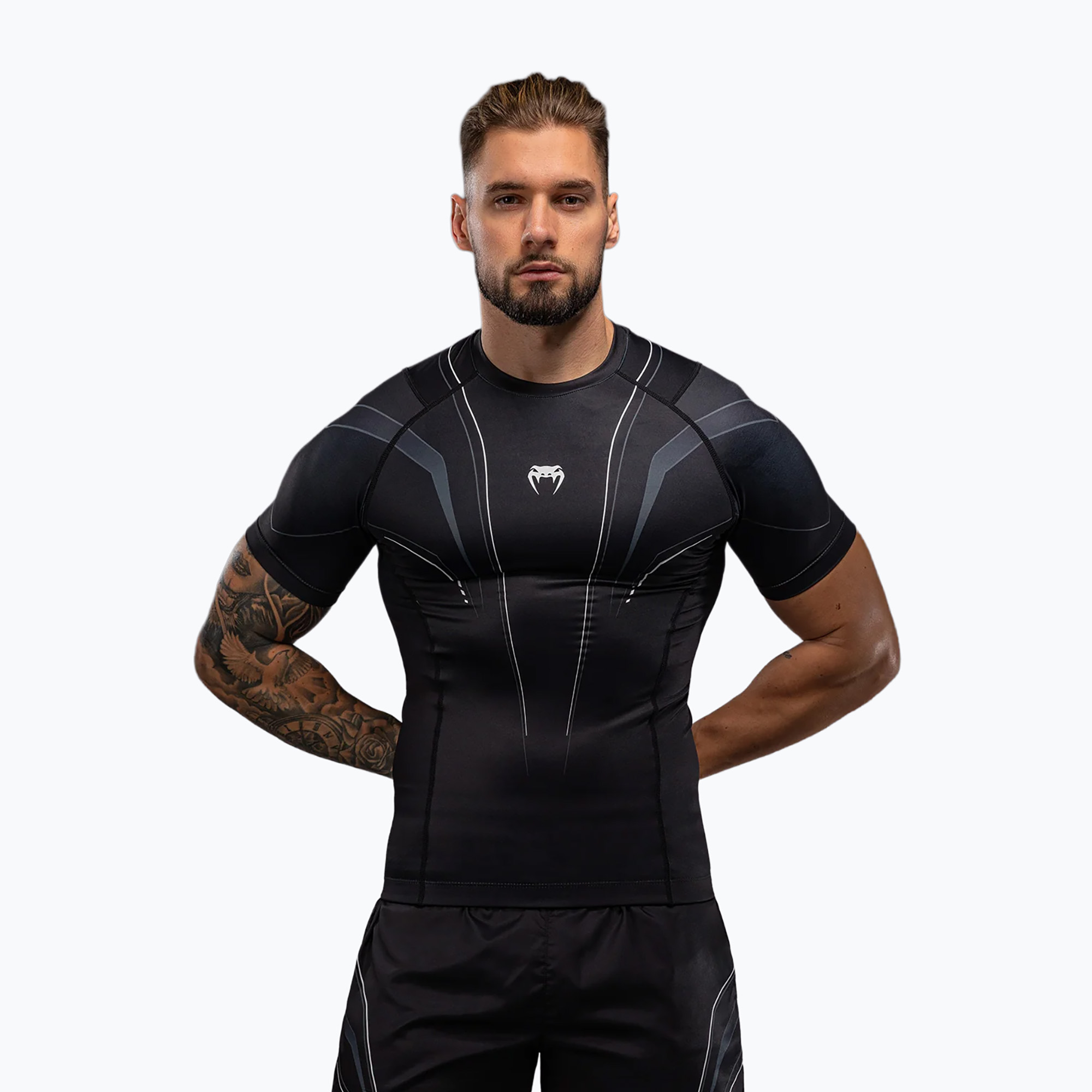 Rashguard bărbătesc Venum Streamline black/white