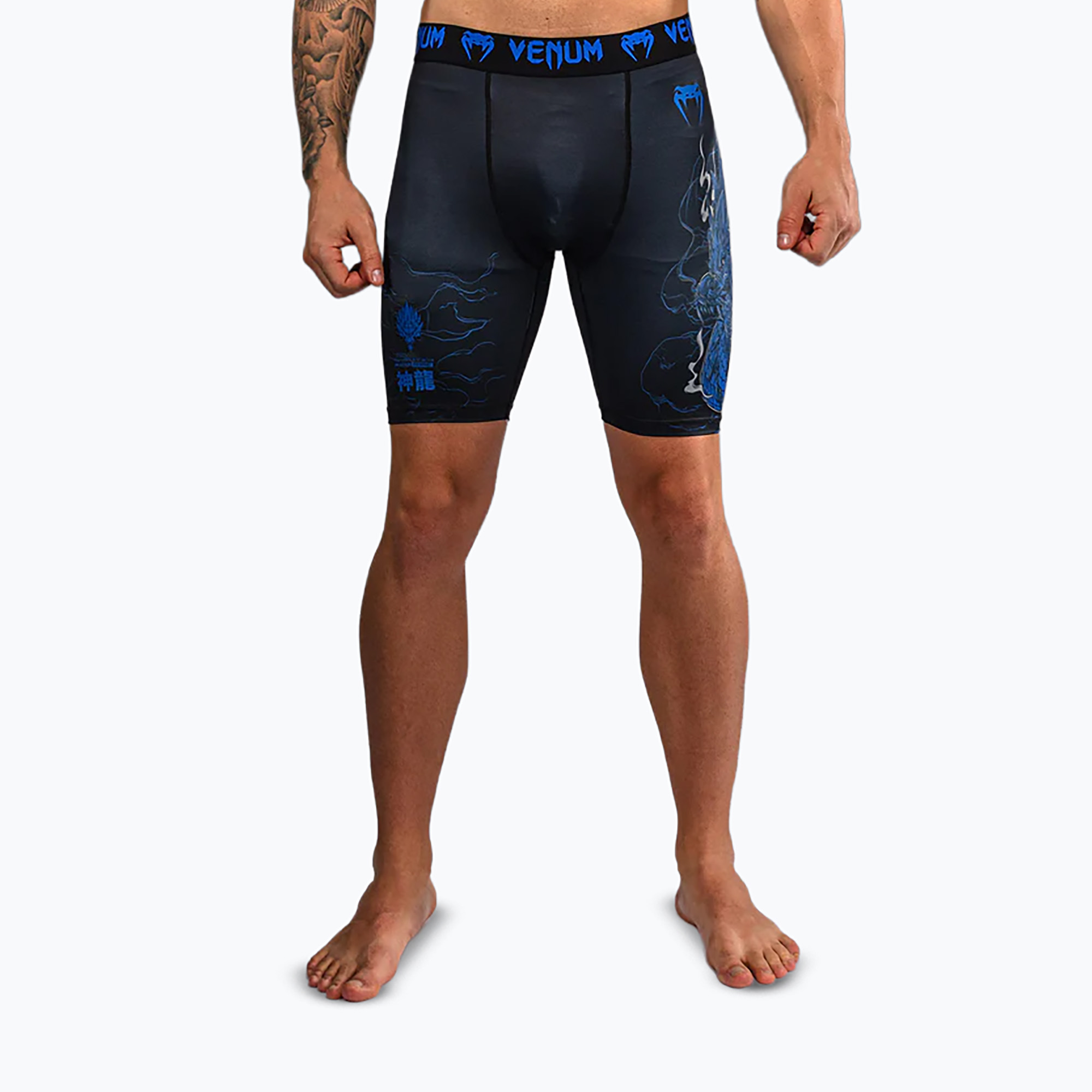 Spodenki treningowe męskie Venum Thunder Dragon Vale Tudo black/royal blue 