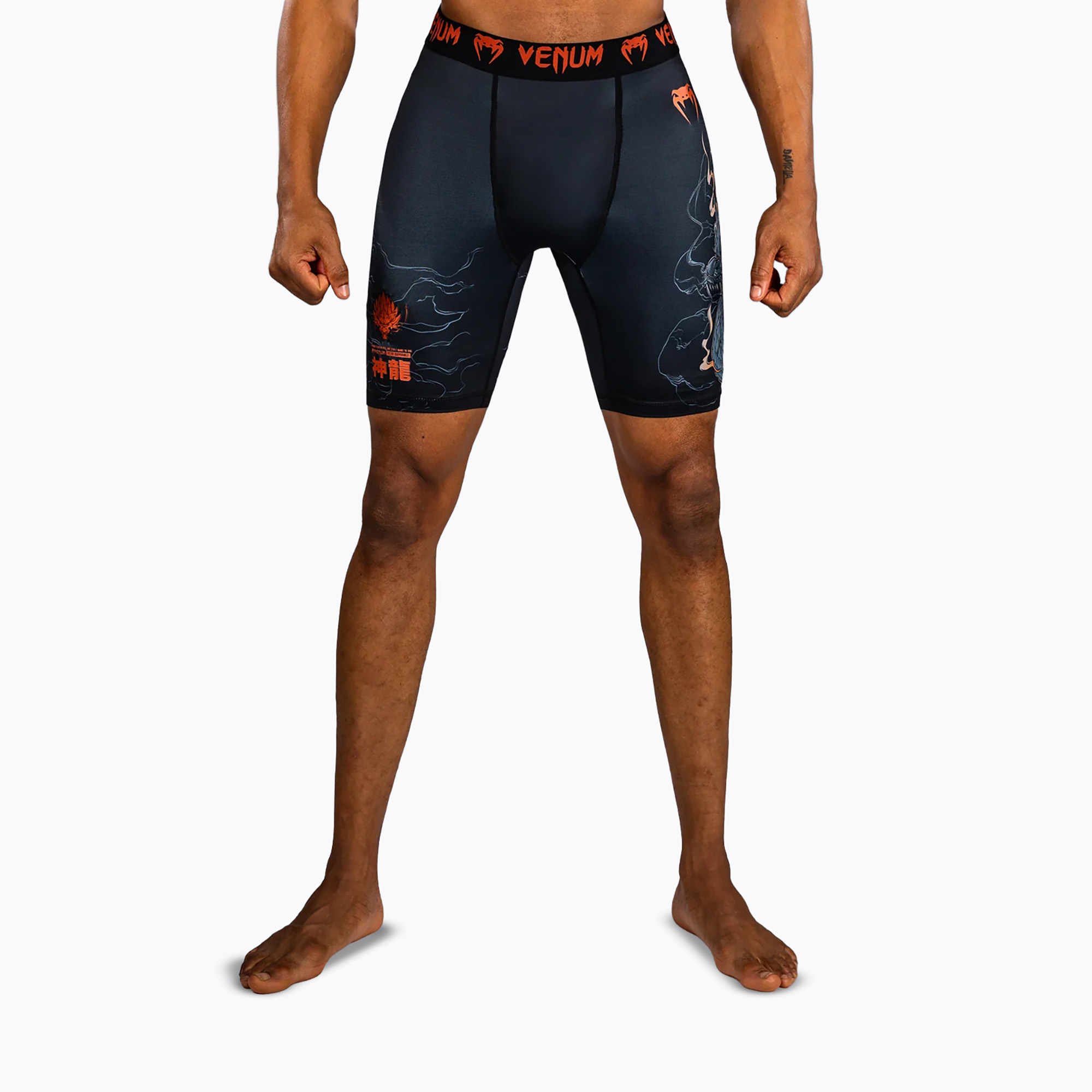 Spodenki treningowe męskie Venum Thunder Dragon Vale Tudo black/grey/copper 