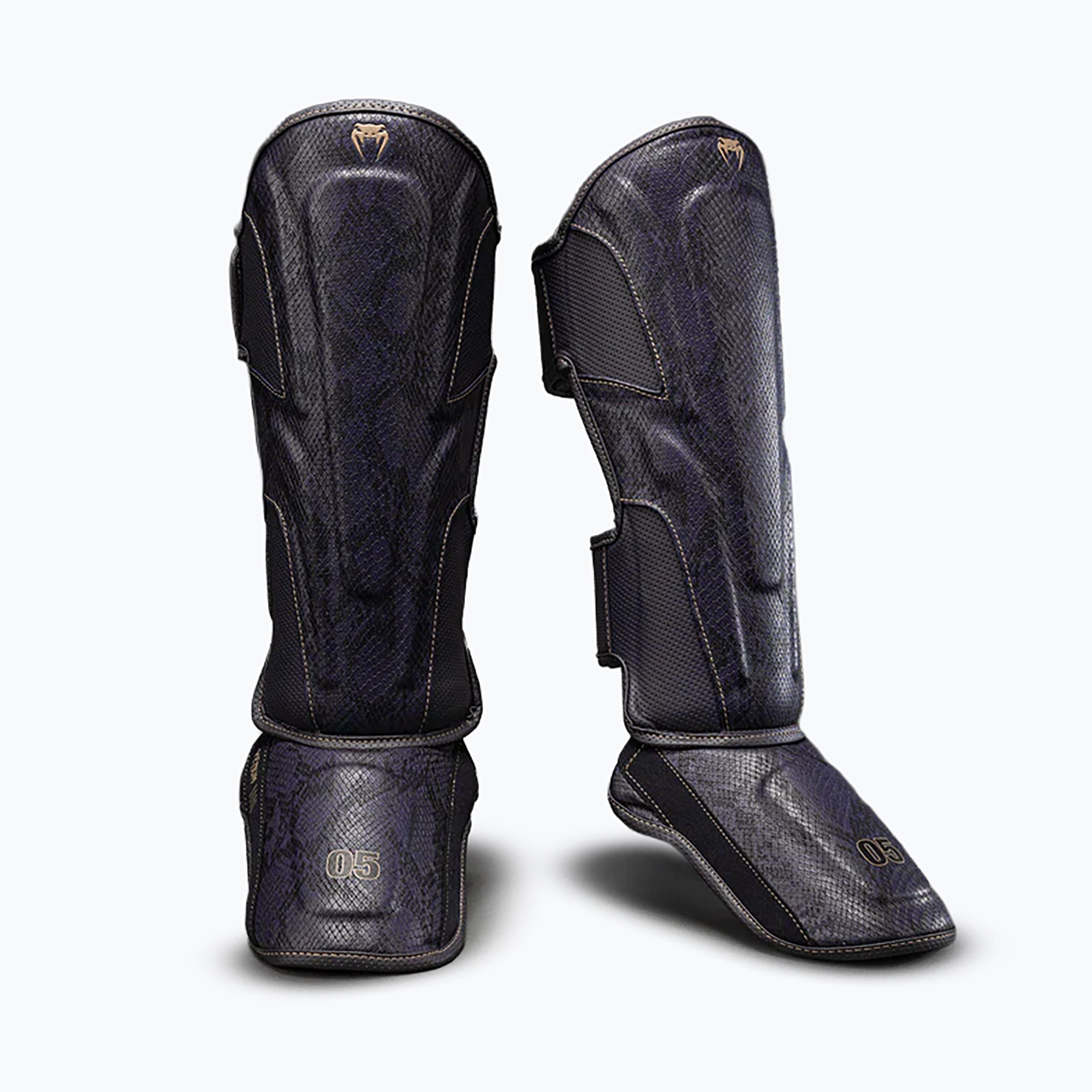 Protecții pentru tibie și picioare Venum Impact Evo Scales Shin dark purple