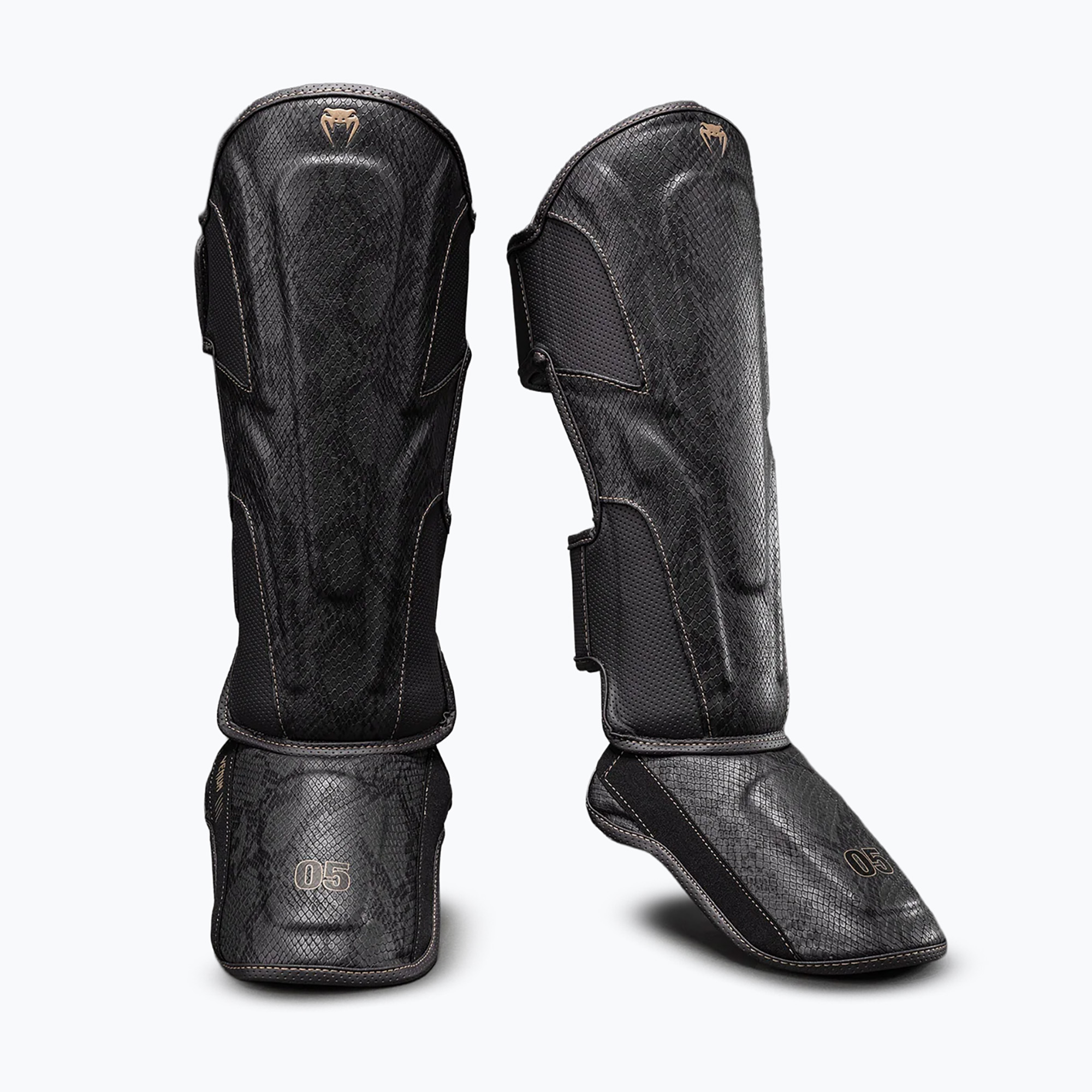 Protecții pentru tibie și picioare Venum Impact Evo Scales Shin dark grey