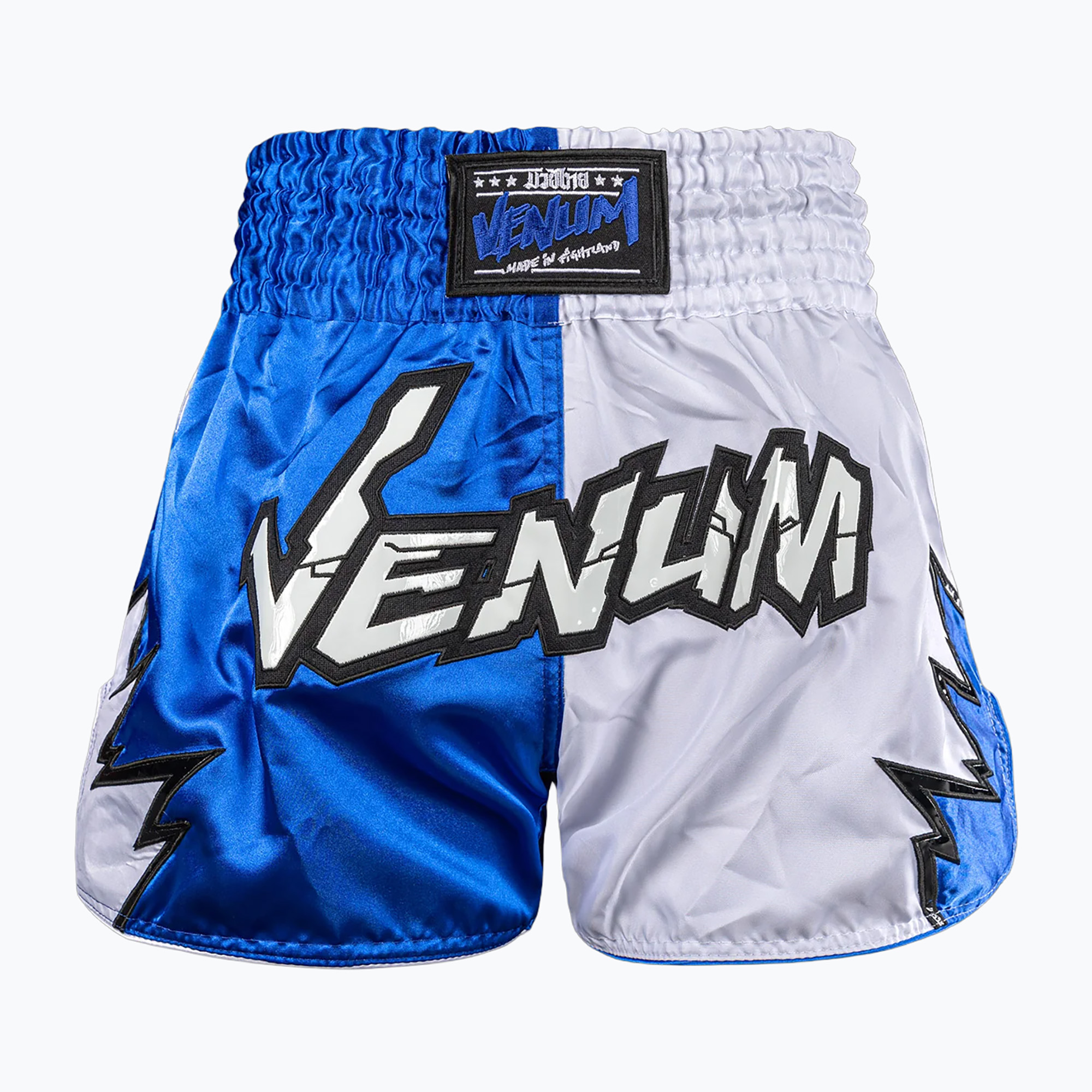 Pantaloni scurți de antrenament Venum Inferno 2.0 Muay Thai white/blue