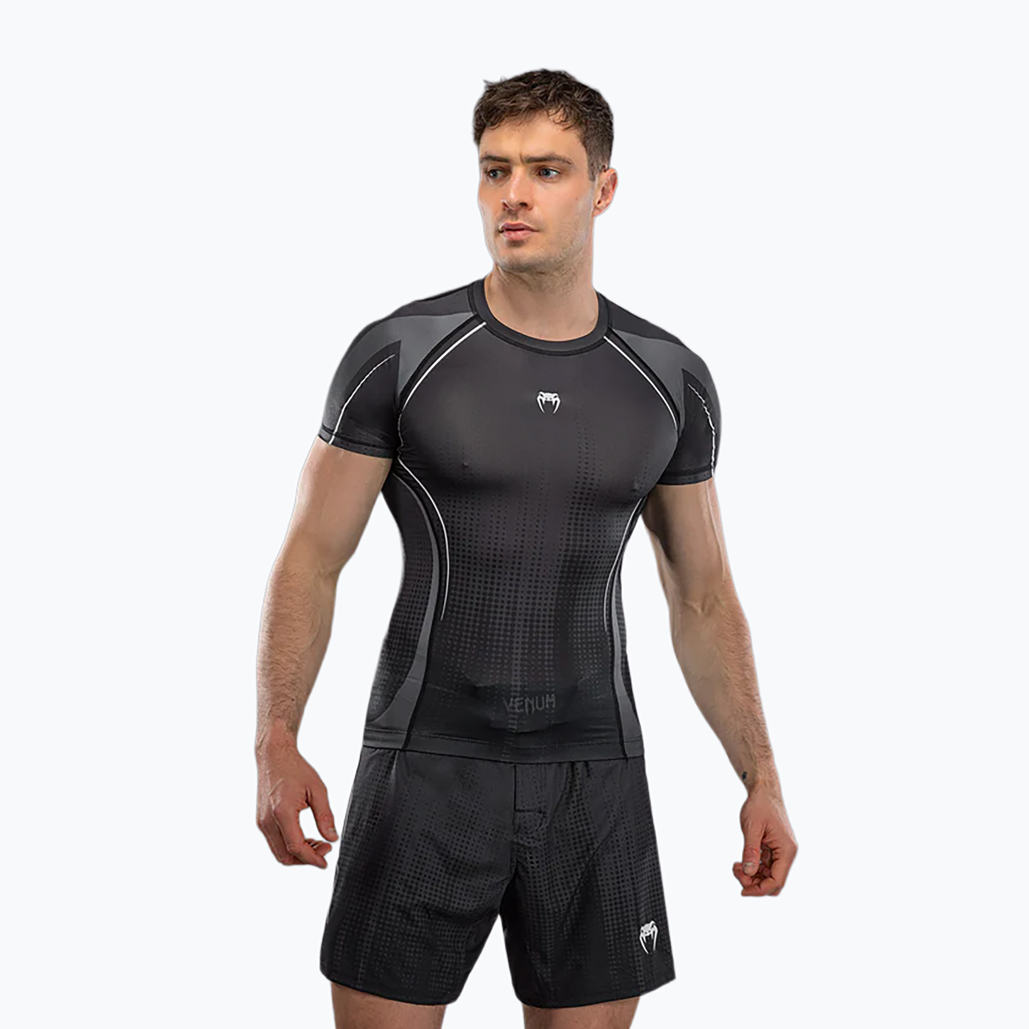 Rashguard męski Venum Stealth Rashguard black/white 