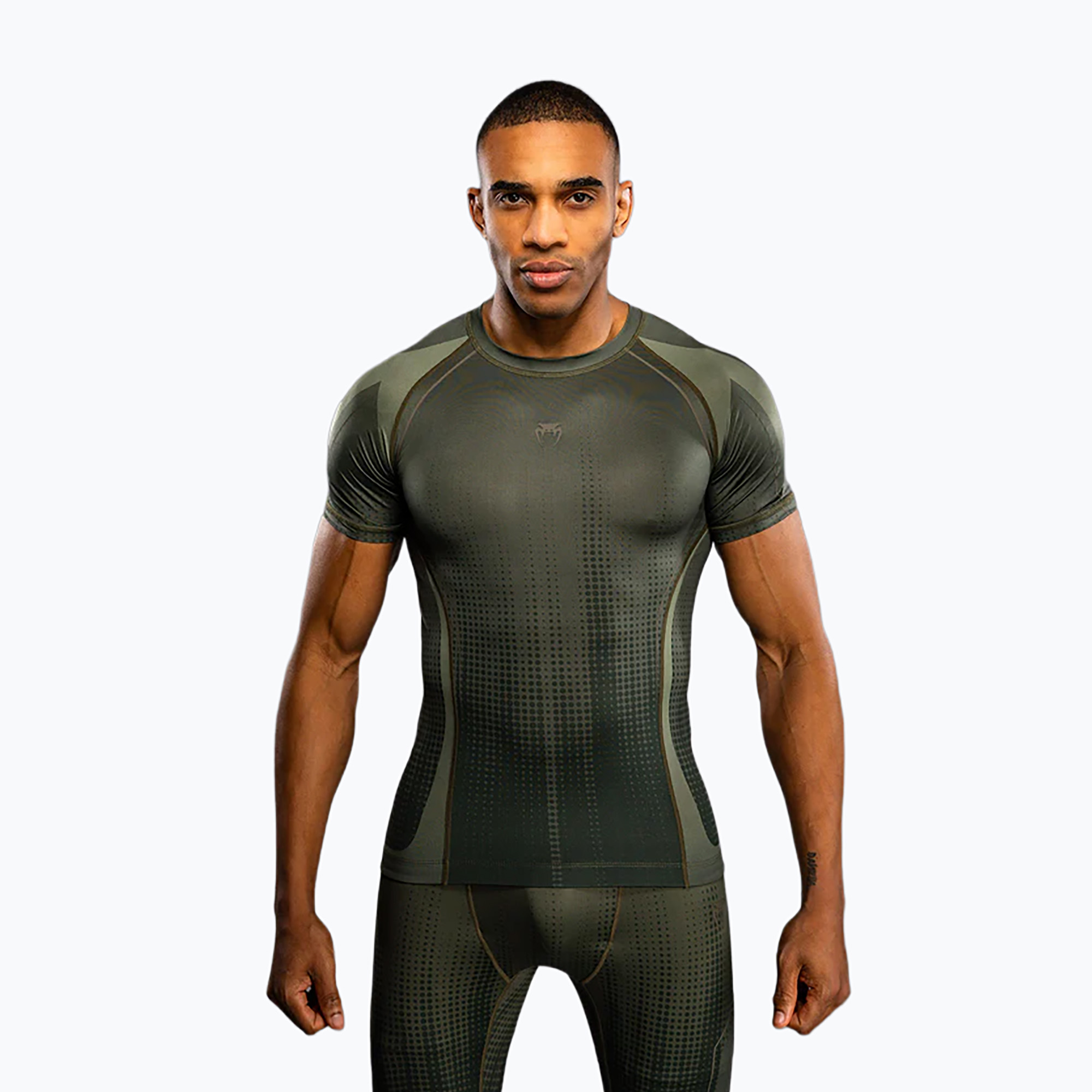 Rashguard bărbătesc Venum Stealth Rashguard kaki/verde închis