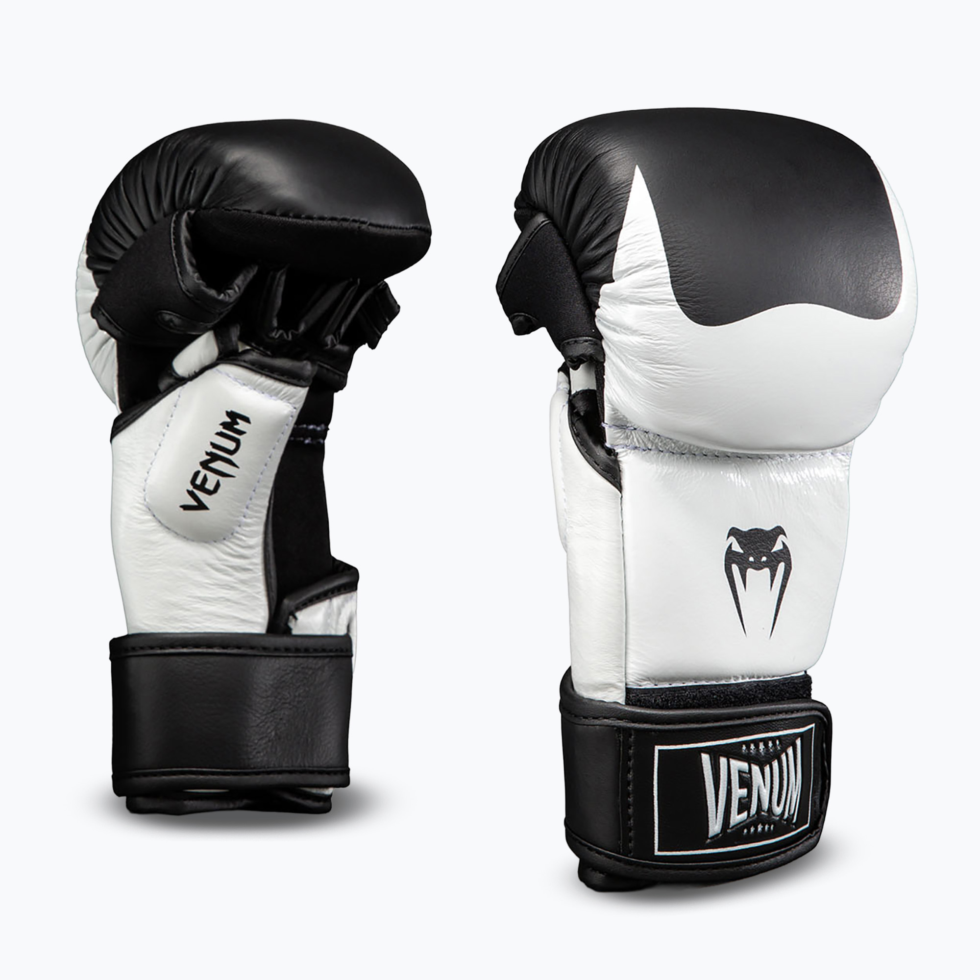 Rukavice MMA Venum Attack 2.0 Sparring Leather black/white