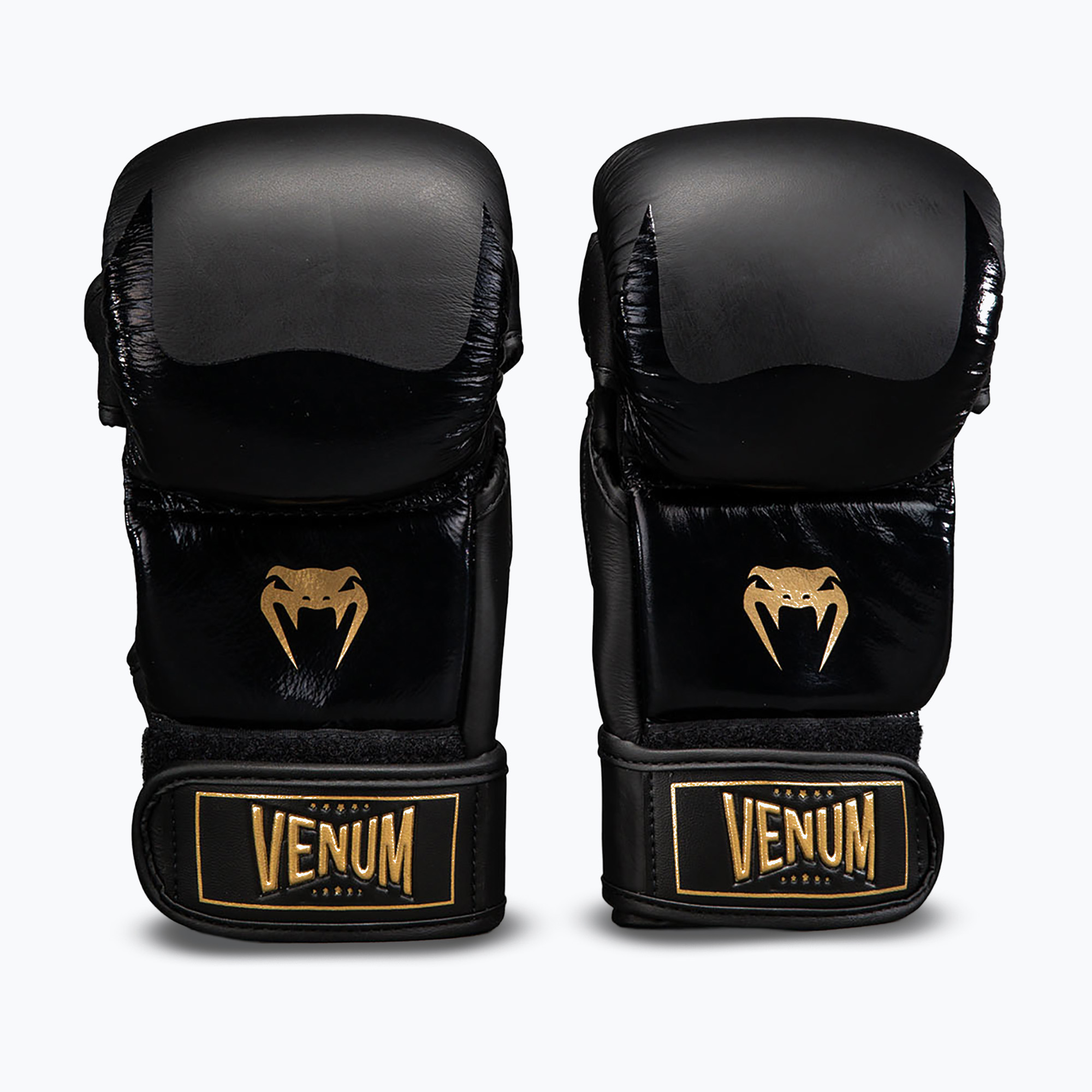 Ръкавици за ММА Venum Attack 2.0 Sparring Leather black/gold