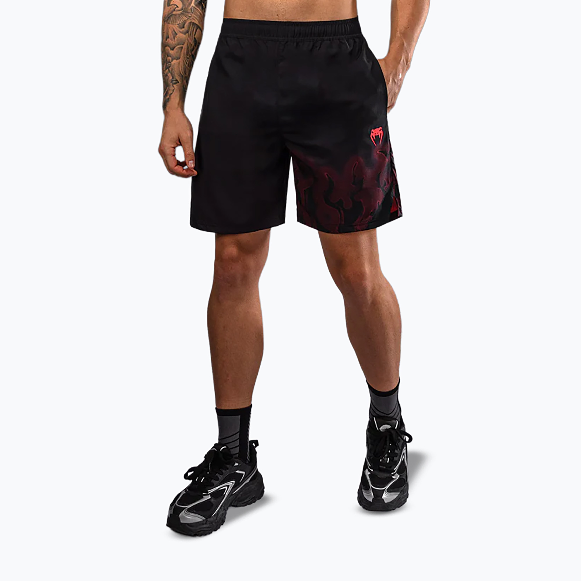 Pantaloni scurți de antrenament pentru bărbați Venum Spectre Training black/red