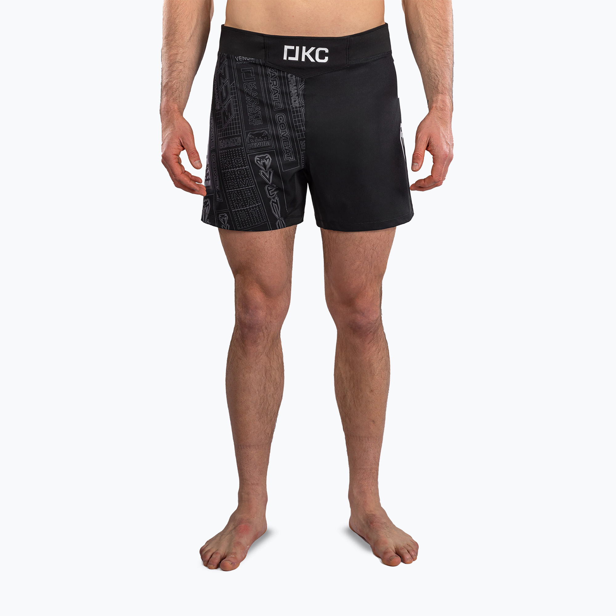 Spodenki treningowe Venum Karate Combat black/grey 