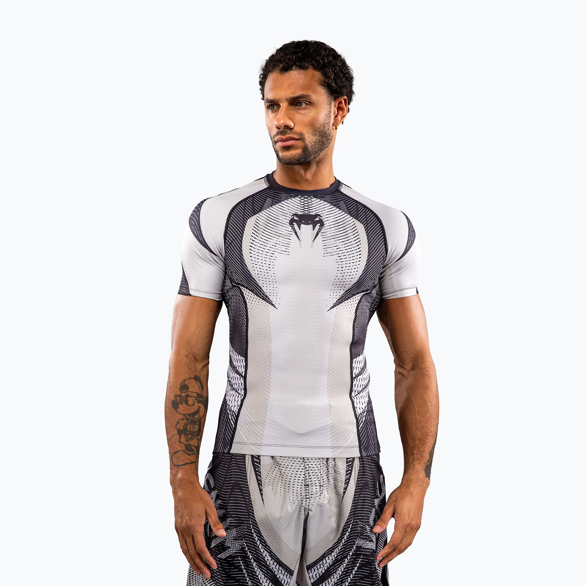 Мъжки рашгард Venum Galactic 3.0 Rashguard SS off white/black