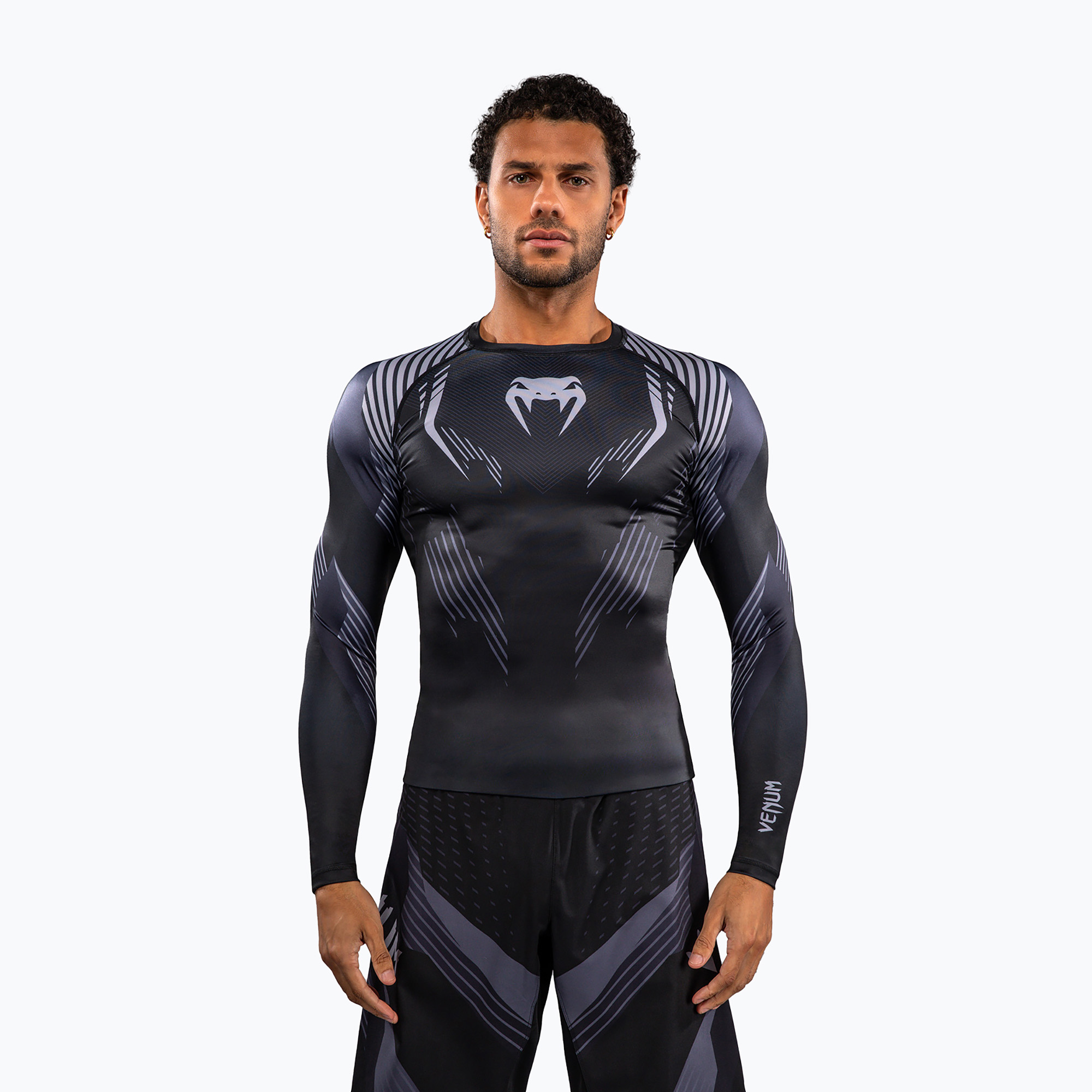 Pánsky rashguard s dlhým rukávom Venum No-Gi 6.0 Rashguard black/grey