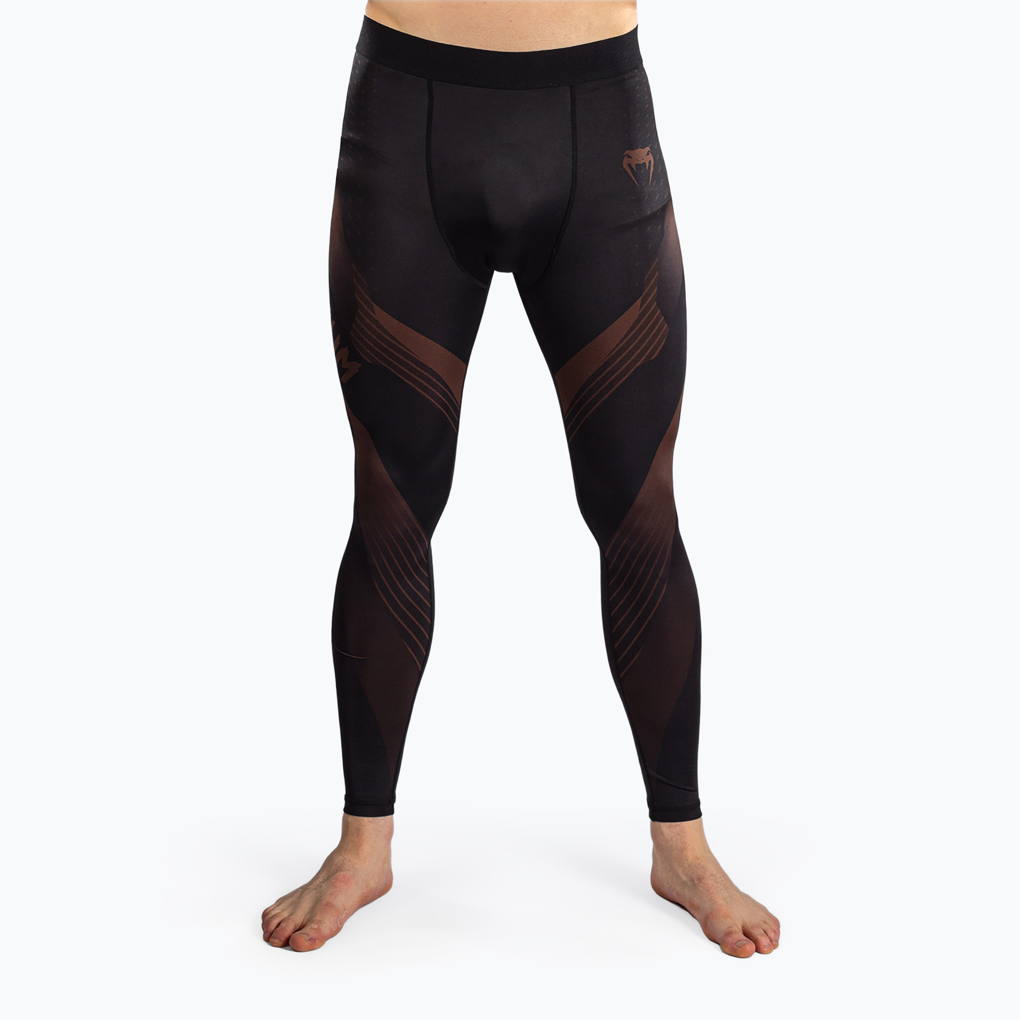 Pánske tréningové legíny Venum No-Gi 6.0 Spats Black/Brown