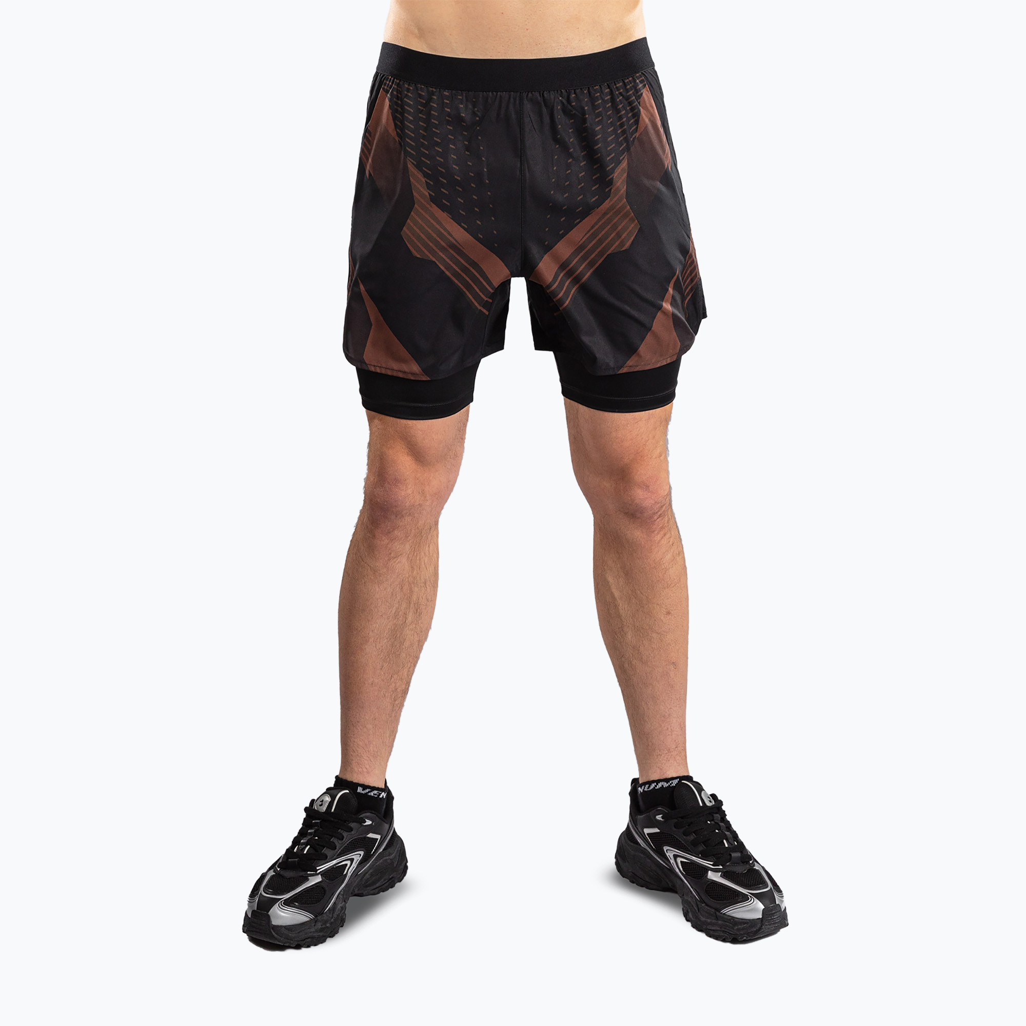 Pánske tréninkové šortky Venum No-Gi 6.0 Training black/brown