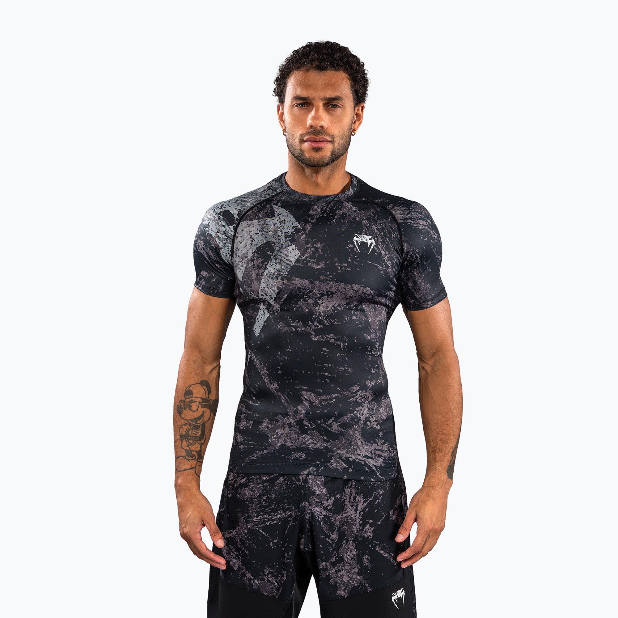 Мъжки рашгард Venum Rage & Workout Rashguard SS black/grey