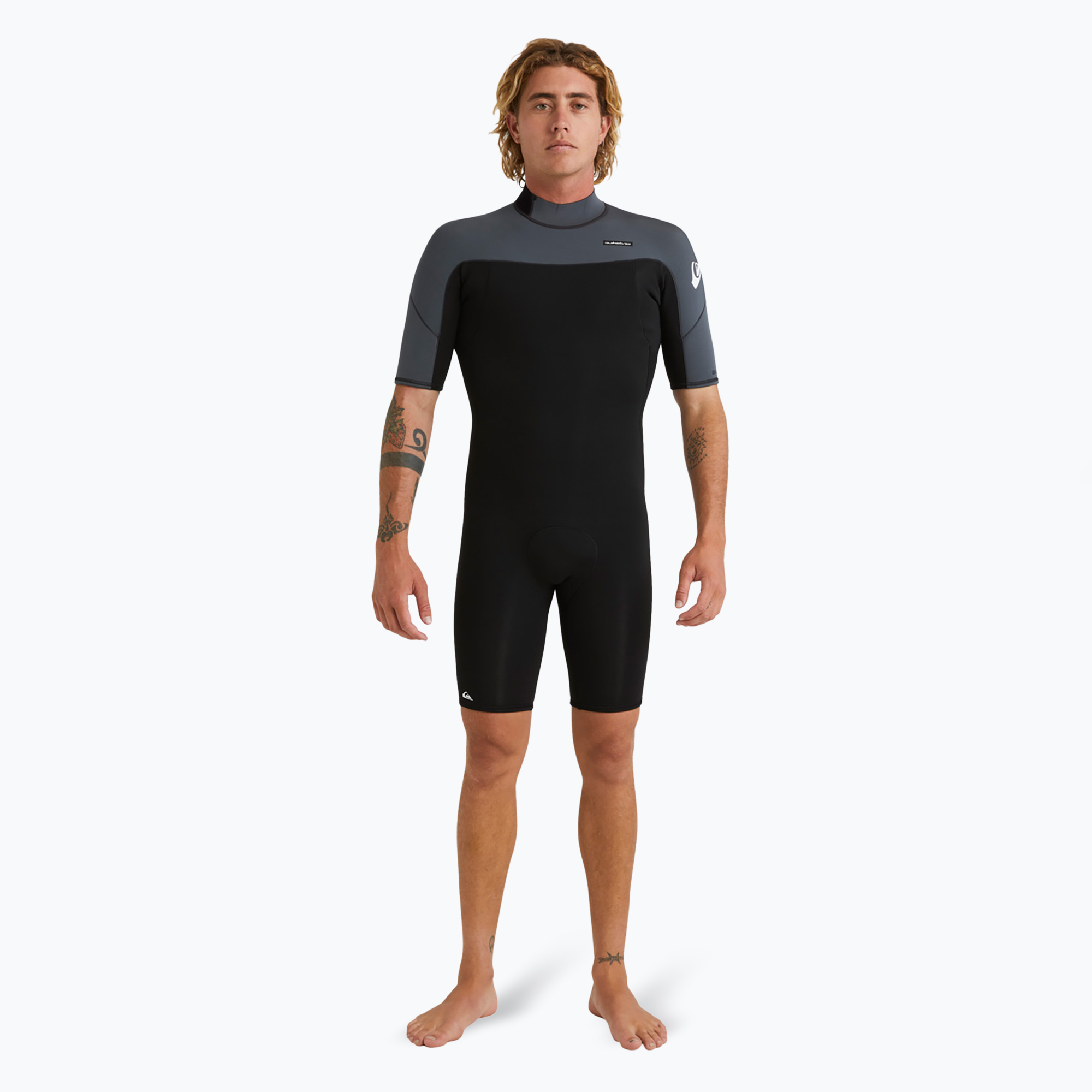 Pianka do pływania męska Quiksilver Everyday Sessions 2/2 mm Back Zip Springsuit black/gun metal 