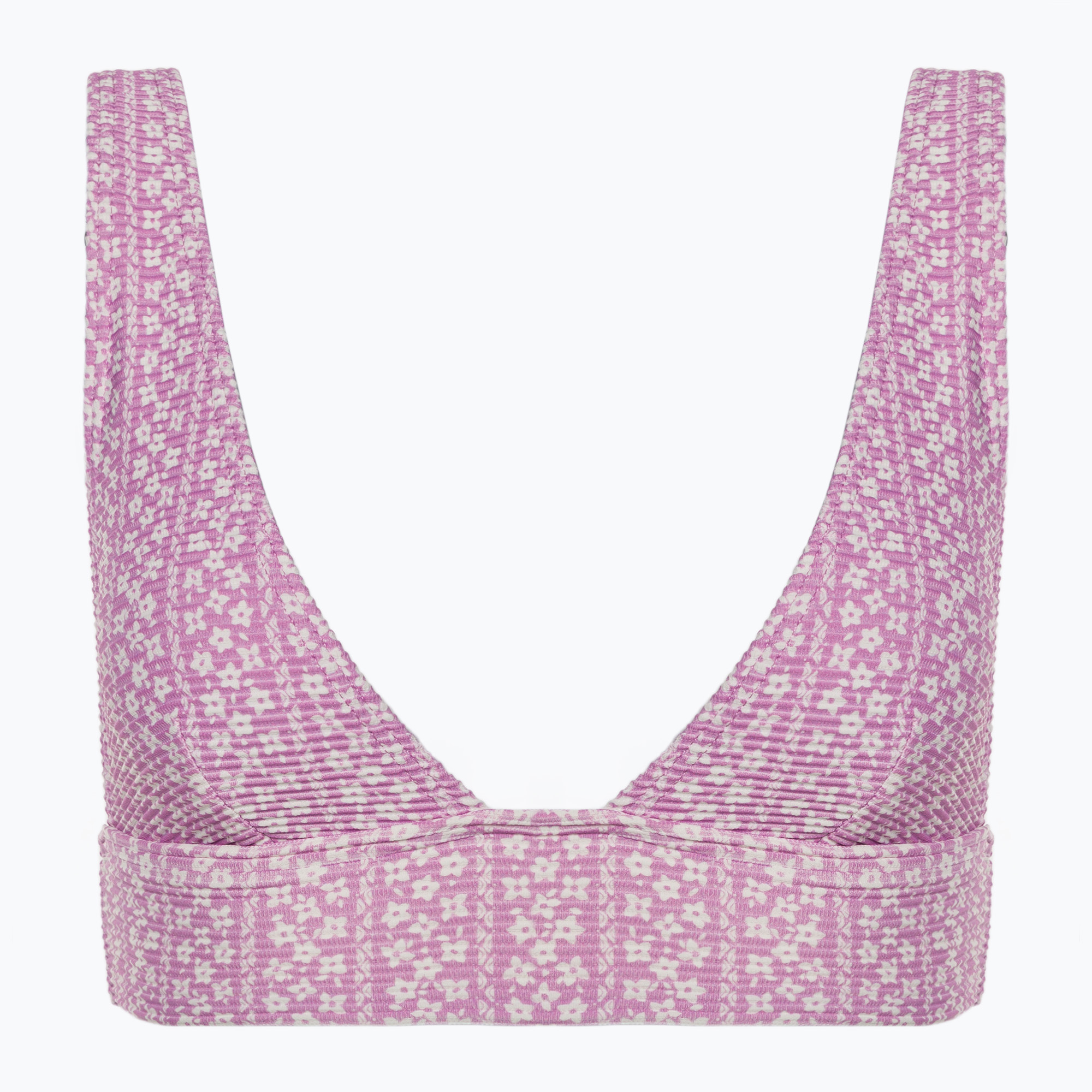 Горна част на бански костюм Billabong Covered In Love Tanlines Remi lilac dream