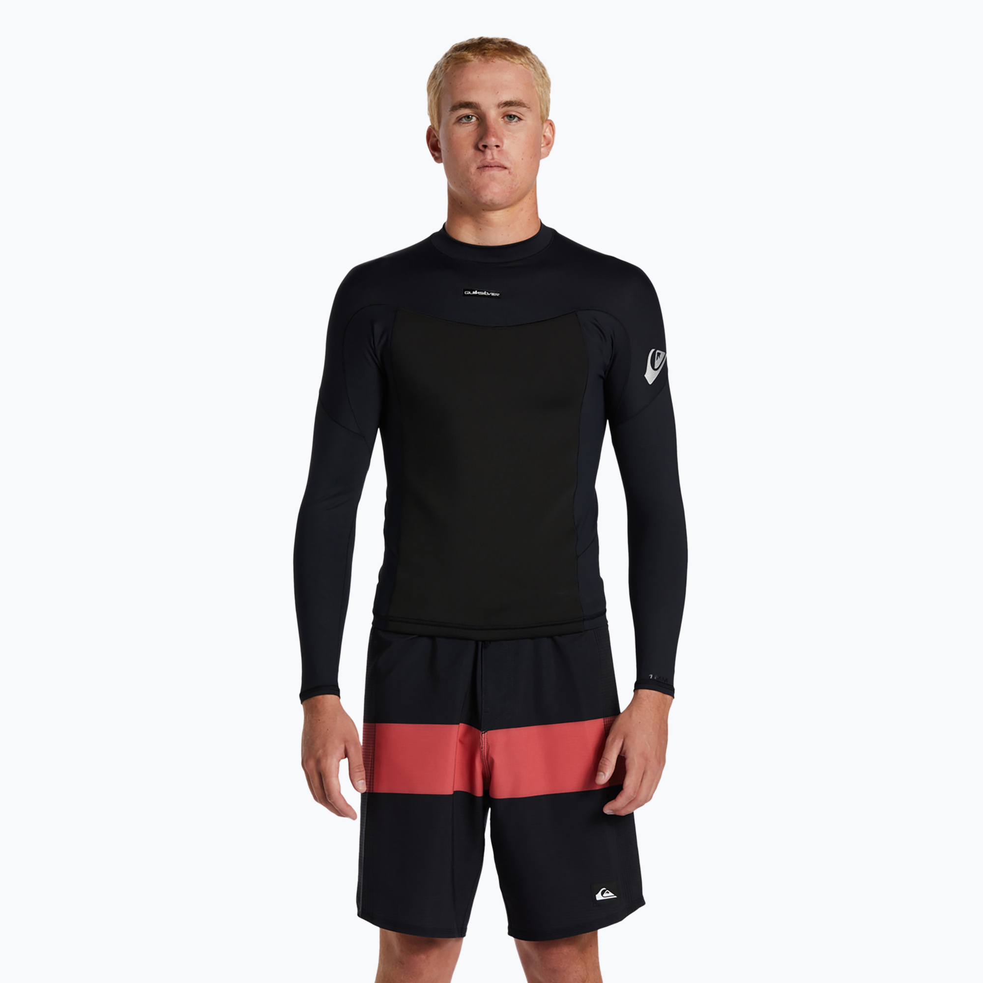 Docieplacz neoprenowy Quiksilver Sessions 1 mm Neoshirt black/grey/orange 