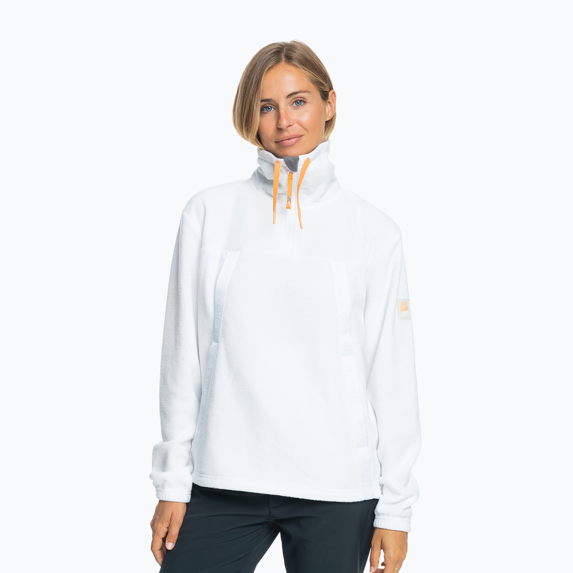 Dámska mikina ROXY Chloe Kim Layer bright white (Chloe Kim Layer ERJFT04713)